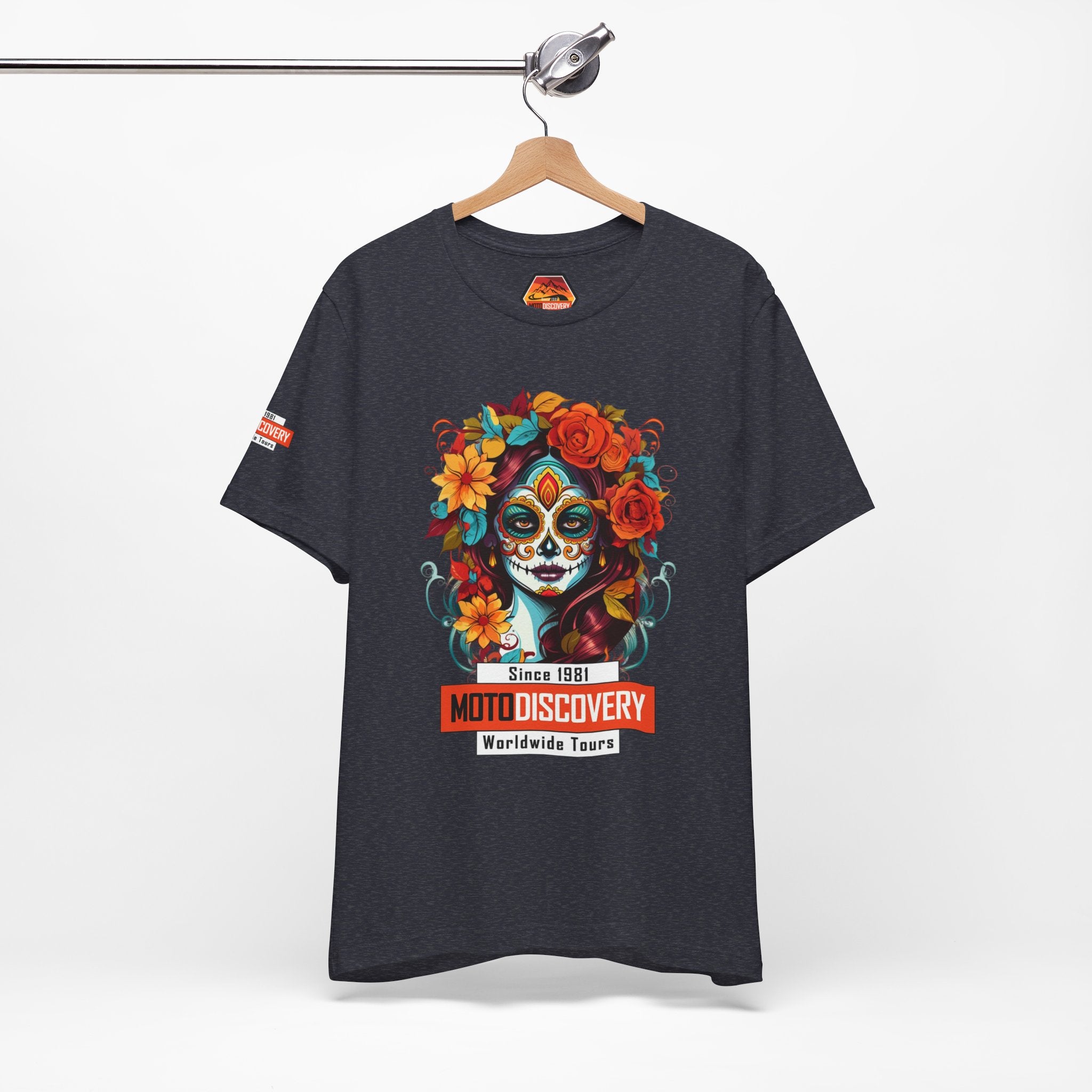 MotoDiscovery Day of the Dead Sugar Skull T-Shirt