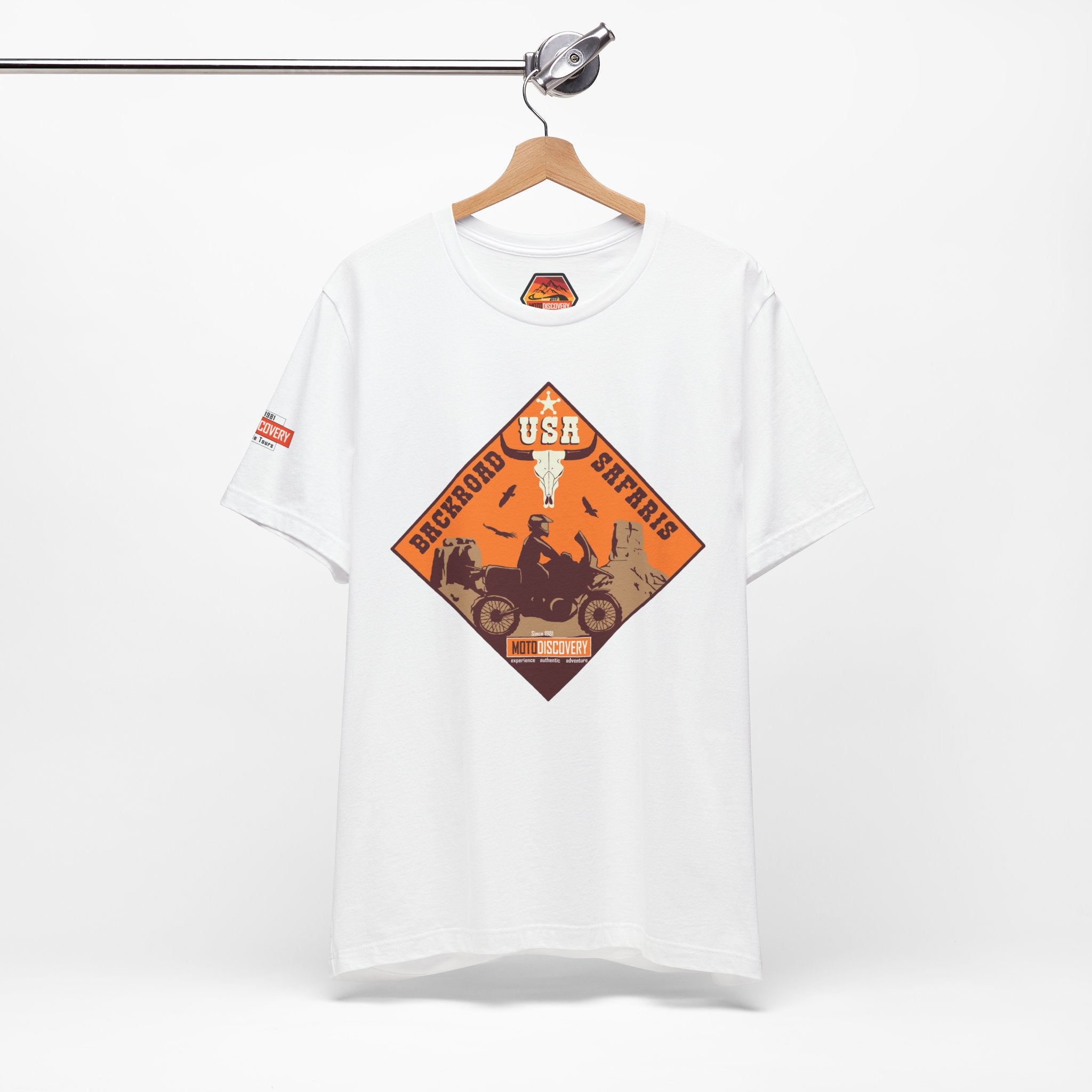 Backroad Safaris Tee — USA Off-Road Adventure Short Sleeve Shirt