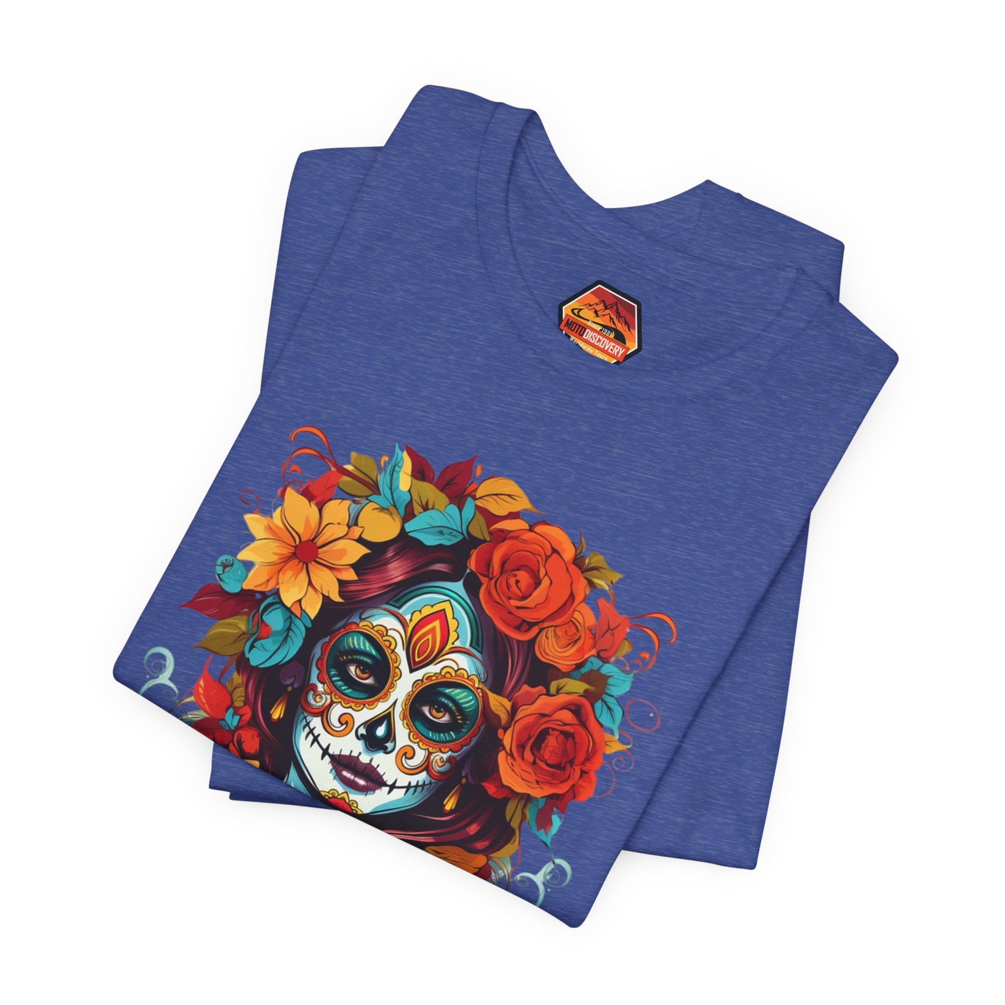 MotoDiscovery Day of the Dead Sugar Skull T-Shirt