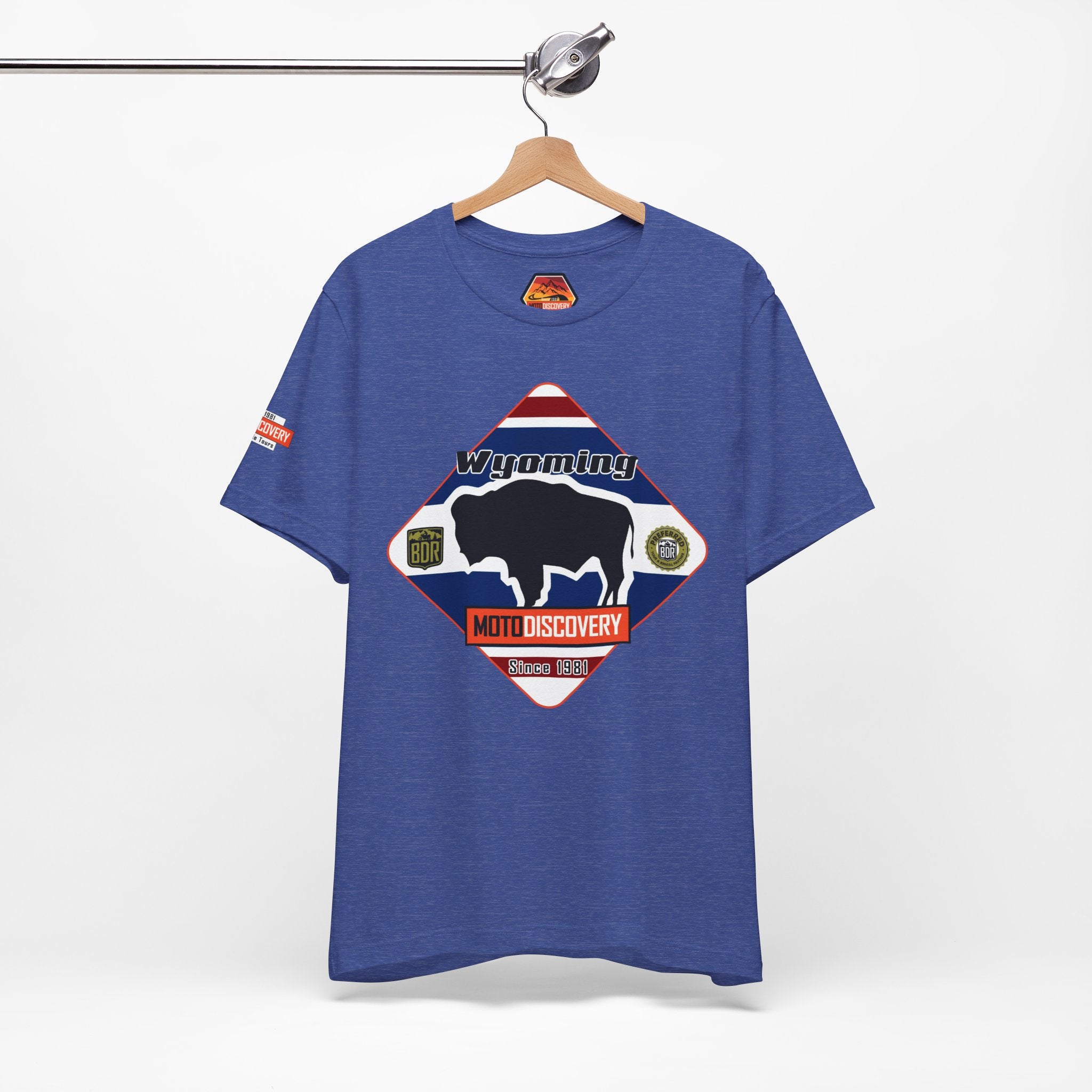 Wyoming BDR  Moto Discovery T‑Shirt — Cool Motorcycle Tee