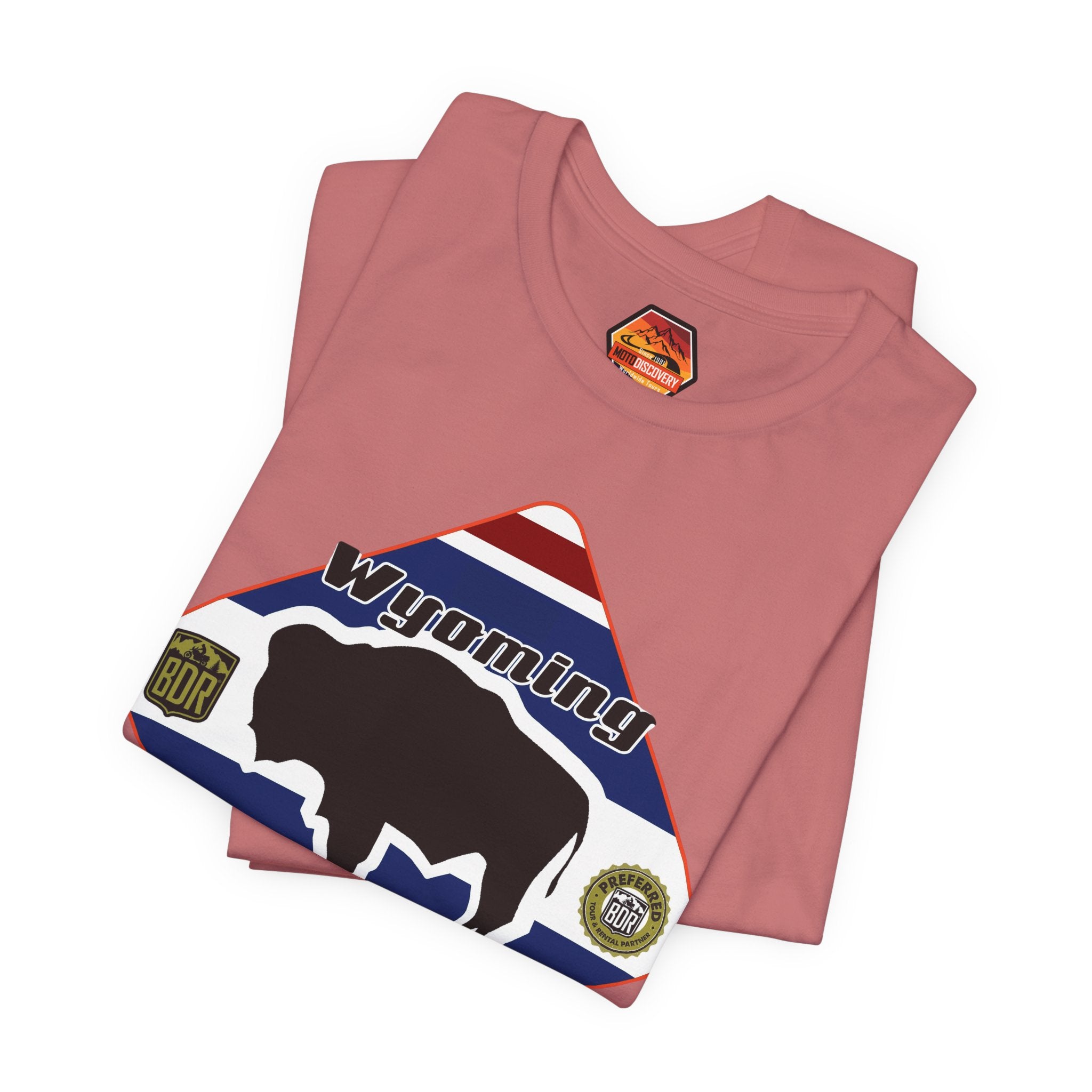 Wyoming BDR  Moto Discovery T‑Shirt — Cool Motorcycle Tee
