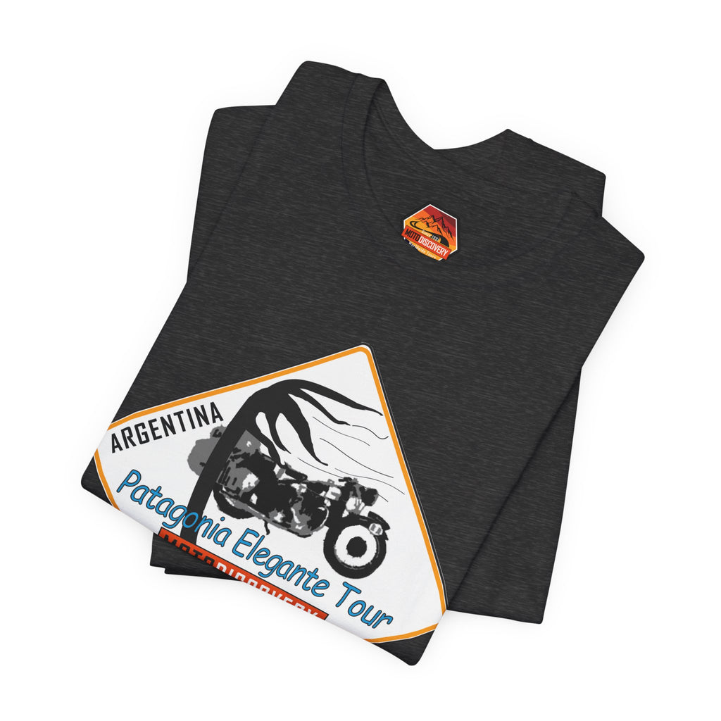 MotoDiscovery Patagonia Tour T-Shirt — 'Patagonia Elegante Tour' Motorcycle Rider Tee