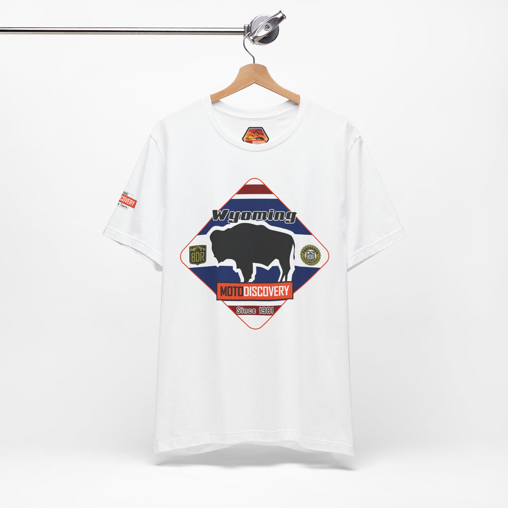 Wyoming BDR  Moto Discovery T‑Shirt — Cool Motorcycle Tee