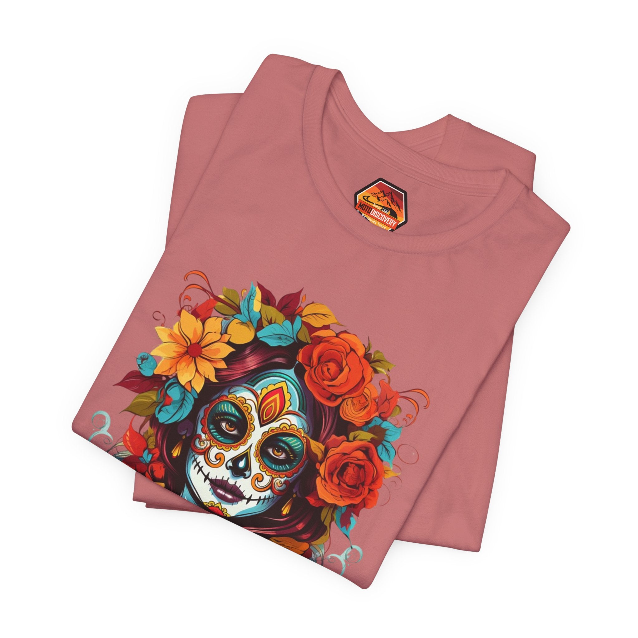MotoDiscovery Day of the Dead Sugar Skull T-Shirt