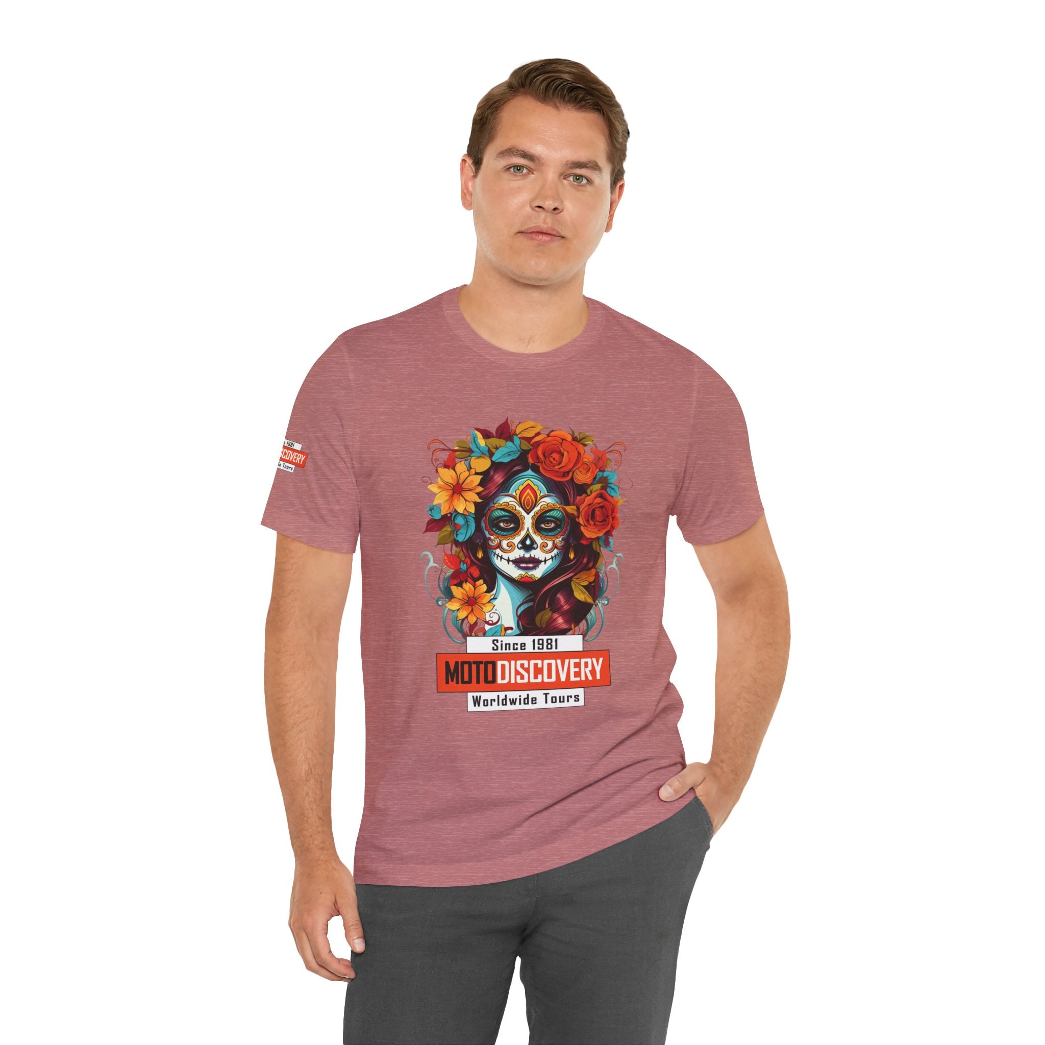 MotoDiscovery Day of the Dead Sugar Skull T-Shirt