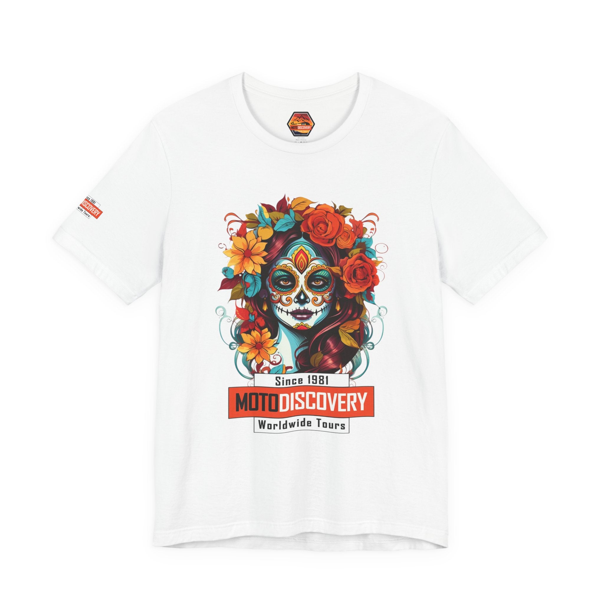MotoDiscovery Day of the Dead Sugar Skull T-Shirt