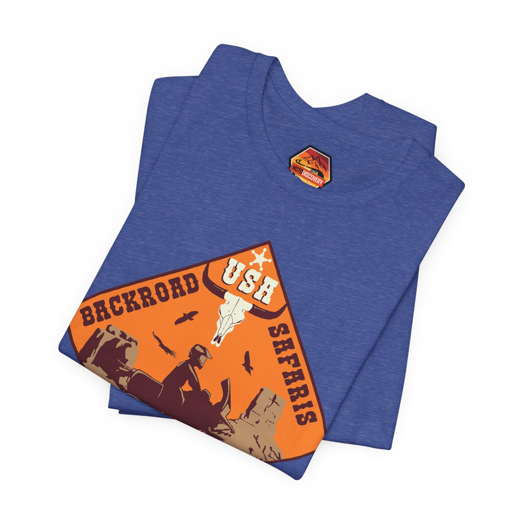 Backroad Safaris Tee — USA Off-Road Adventure Short Sleeve Shirt