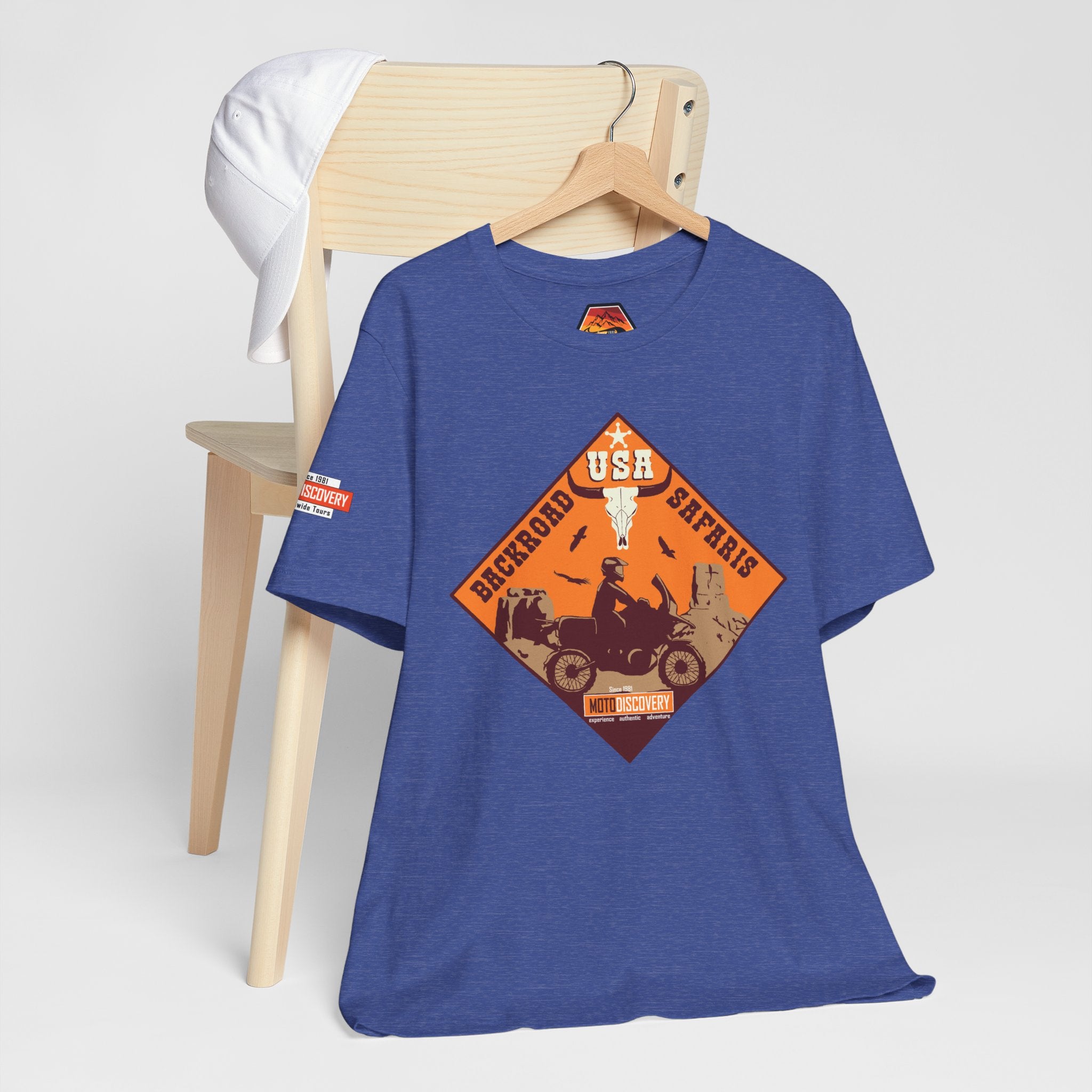 Backroad Safaris Tee — USA Off-Road Adventure Short Sleeve Shirt