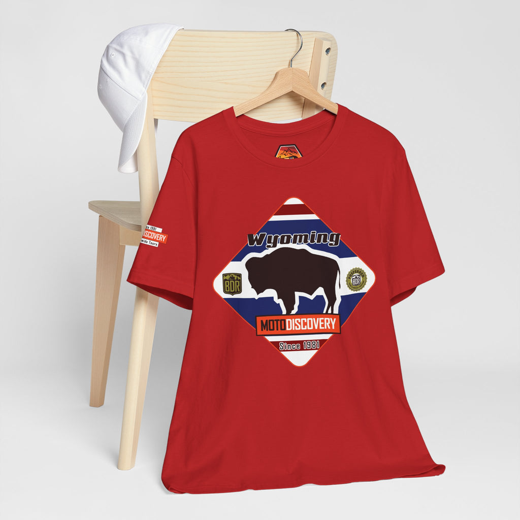 Wyoming BDR  Moto Discovery T‑Shirt — Cool Motorcycle Tee