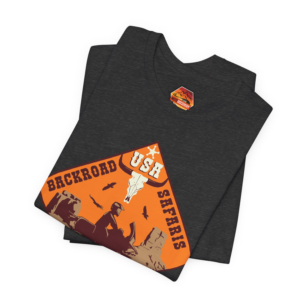 Backroad Safaris Tee — USA Off-Road Adventure Short Sleeve Shirt