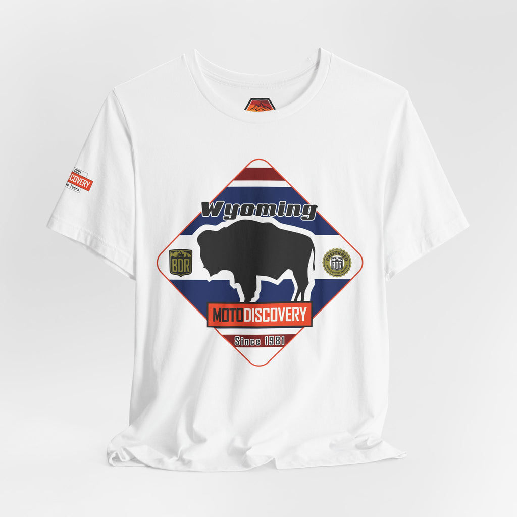 Wyoming BDR  Moto Discovery T‑Shirt — Cool Motorcycle Tee