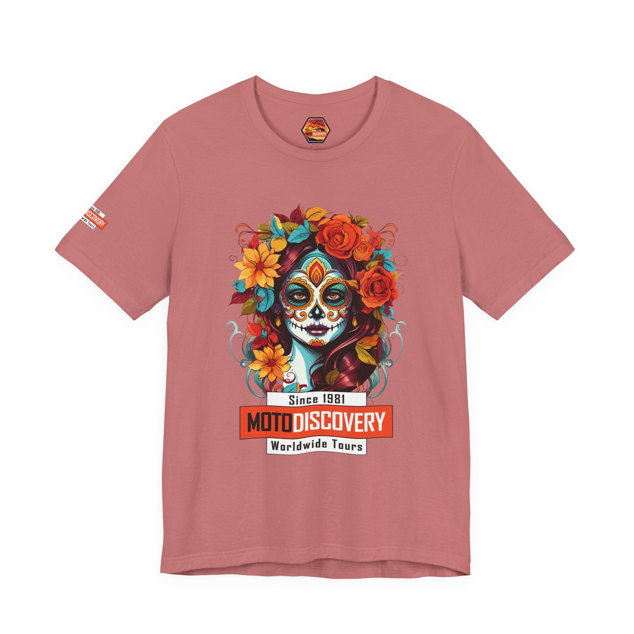 MotoDiscovery Day of the Dead Sugar Skull T-Shirt