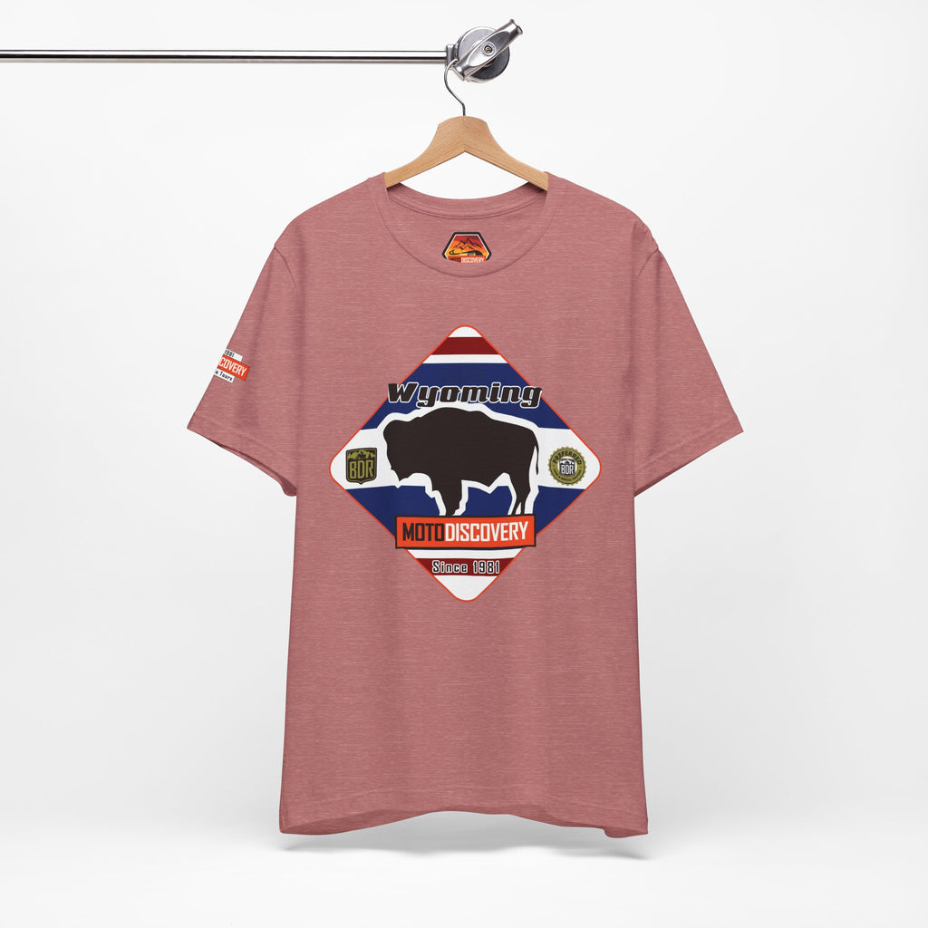 Wyoming BDR  Moto Discovery T‑Shirt — Cool Motorcycle Tee
