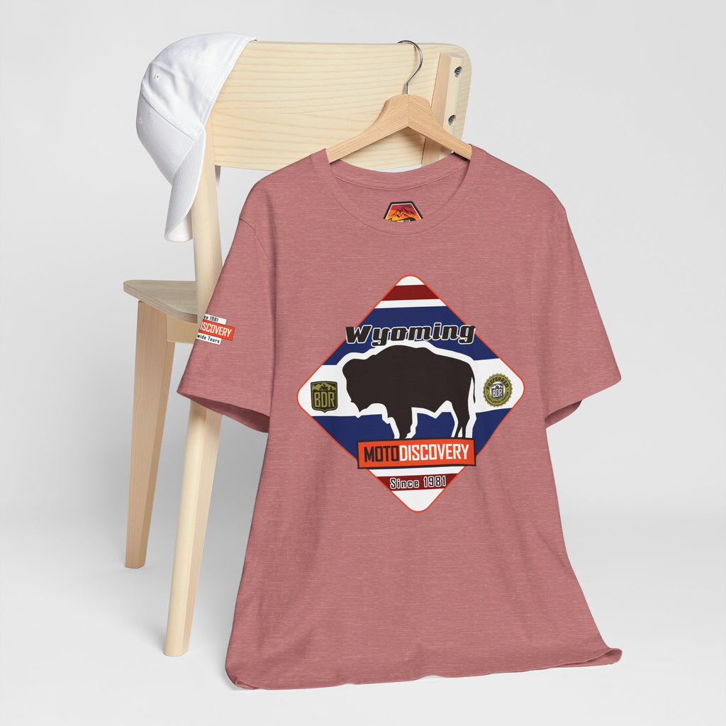 Wyoming BDR  Moto Discovery T‑Shirt — Cool Motorcycle Tee