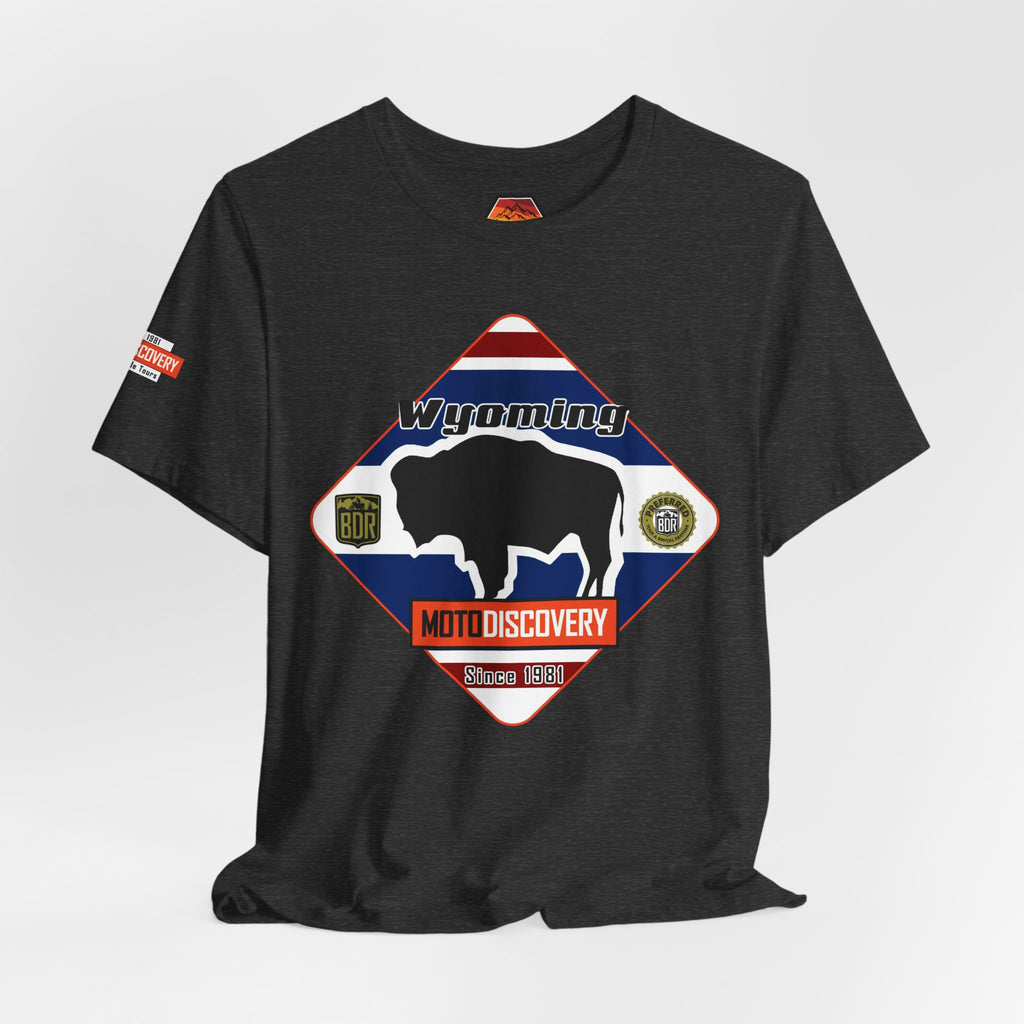 Wyoming BDR  Moto Discovery T‑Shirt — Cool Motorcycle Tee