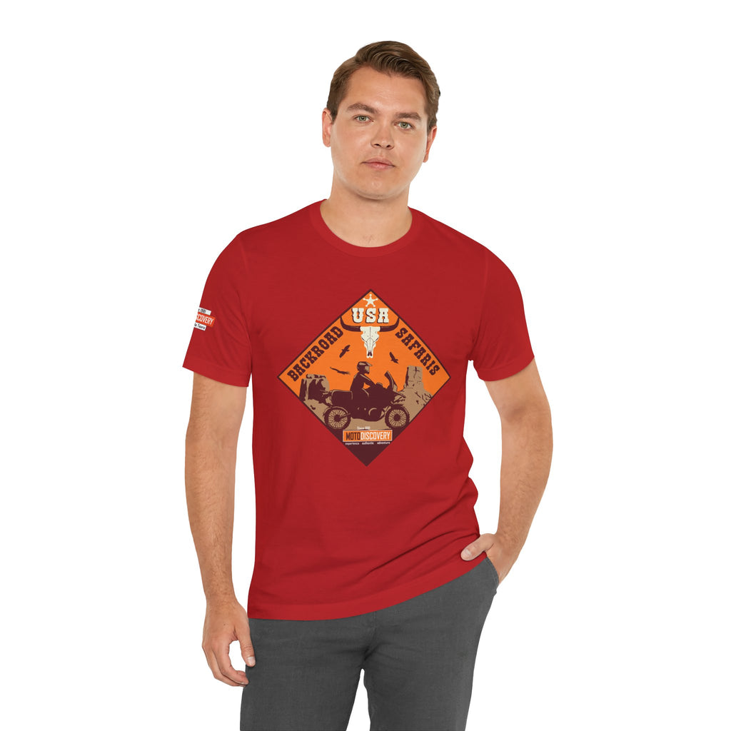 Backroad Safaris Tee — USA Off-Road Adventure Short Sleeve Shirt