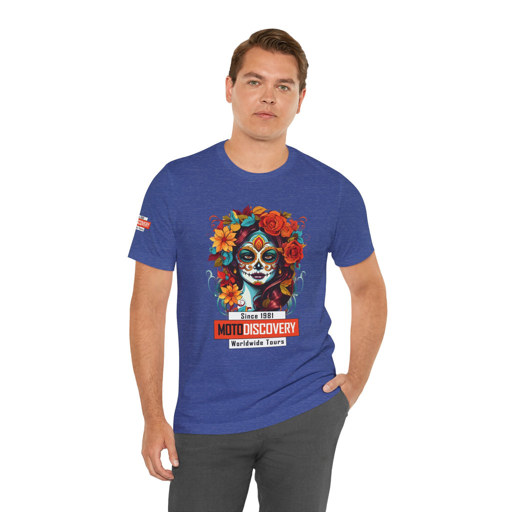 MotoDiscovery Day of the Dead Sugar Skull T-Shirt