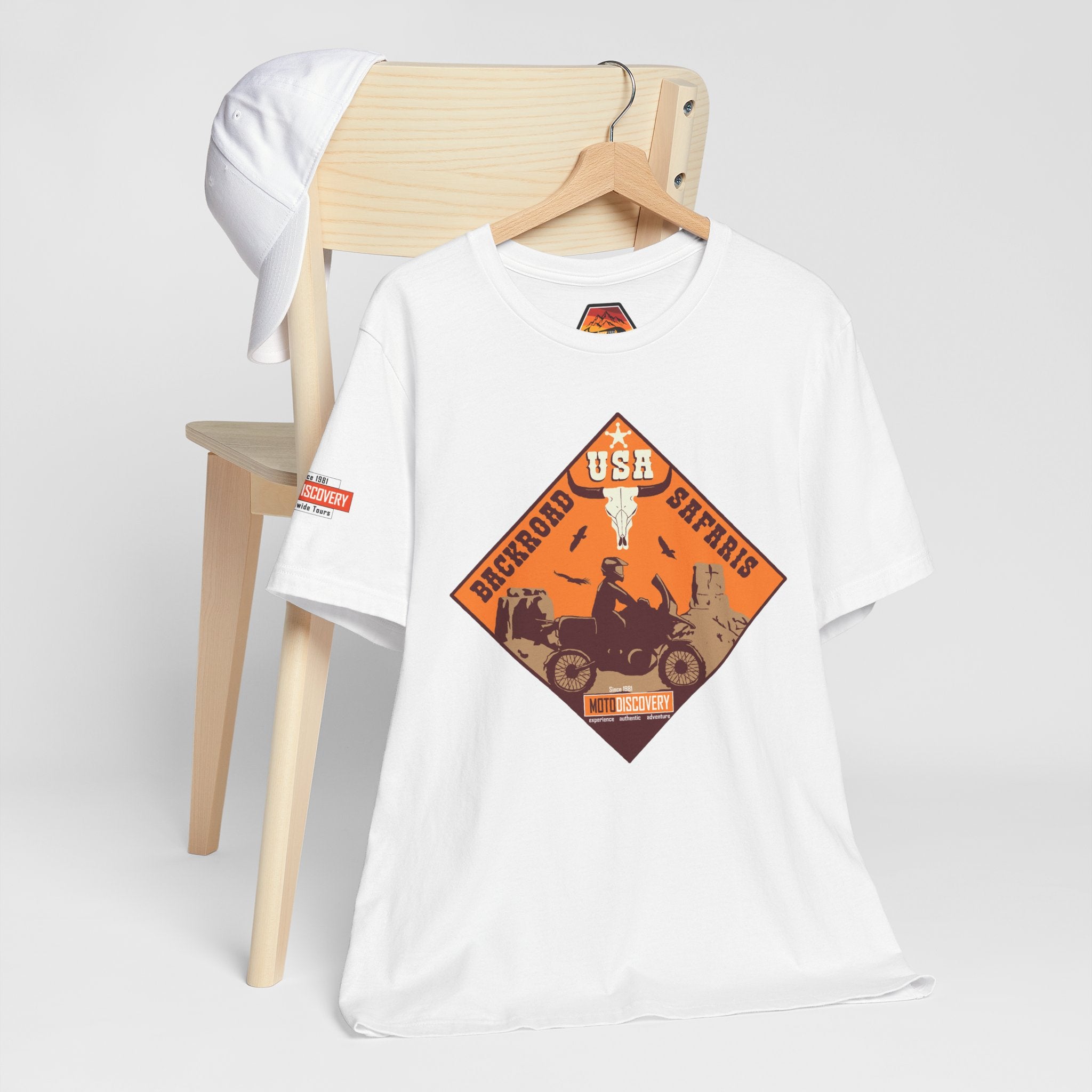 Backroad Safaris Tee — USA Off-Road Adventure Short Sleeve Shirt