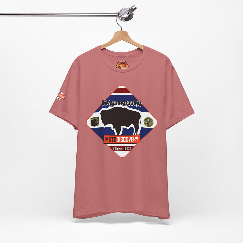 Wyoming BDR  Moto Discovery T‑Shirt — Cool Motorcycle Tee