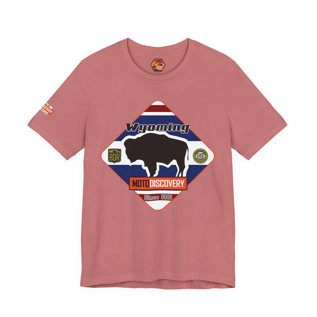 Wyoming BDR  Moto Discovery T‑Shirt — Cool Motorcycle Tee