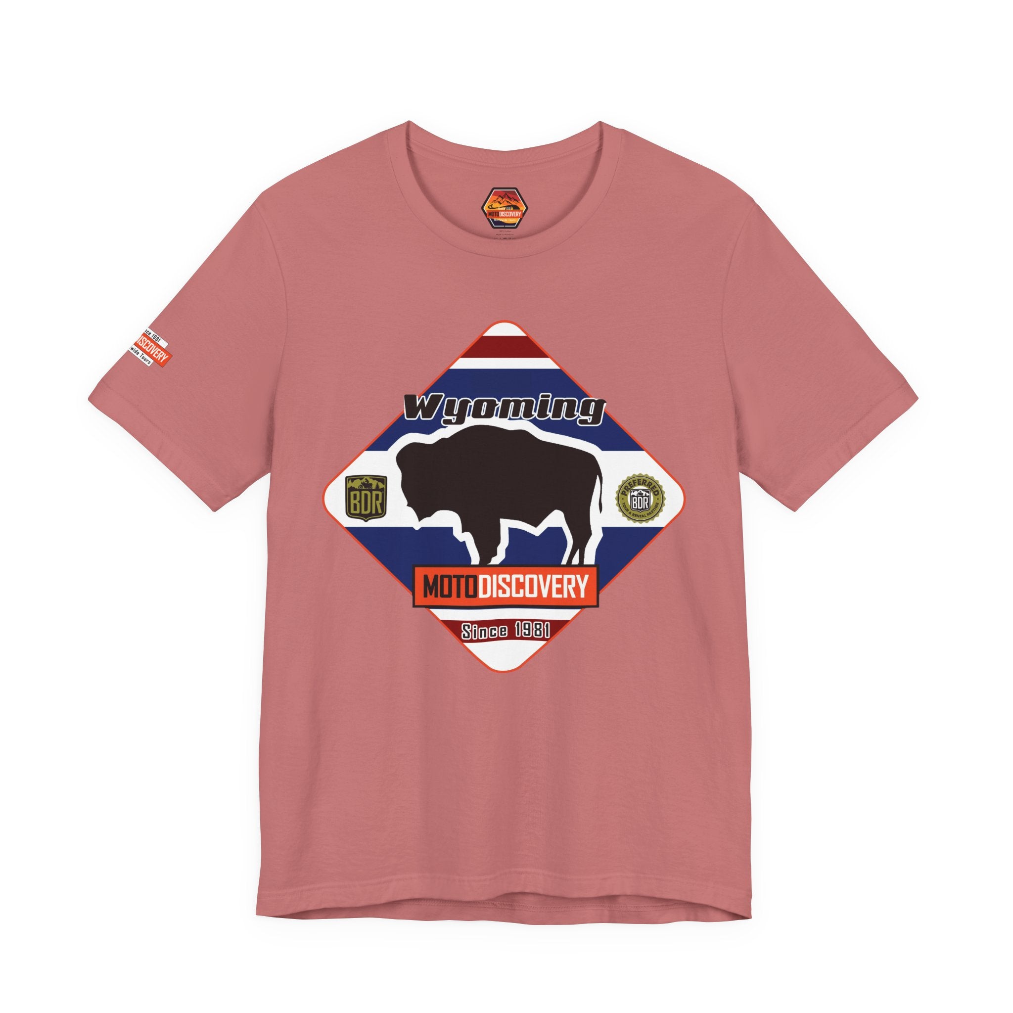 Wyoming BDR  Moto Discovery T‑Shirt — Cool Motorcycle Tee