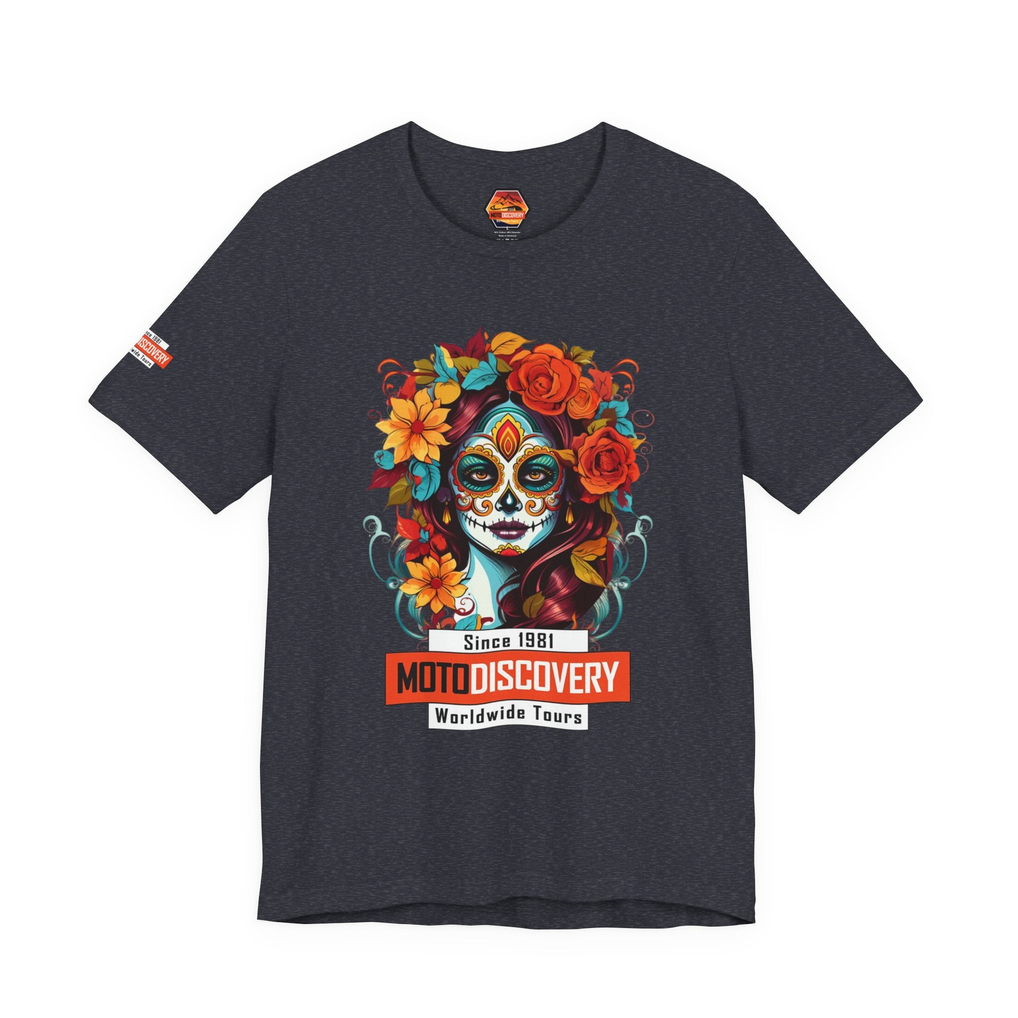 MotoDiscovery Day of the Dead Sugar Skull T-Shirt