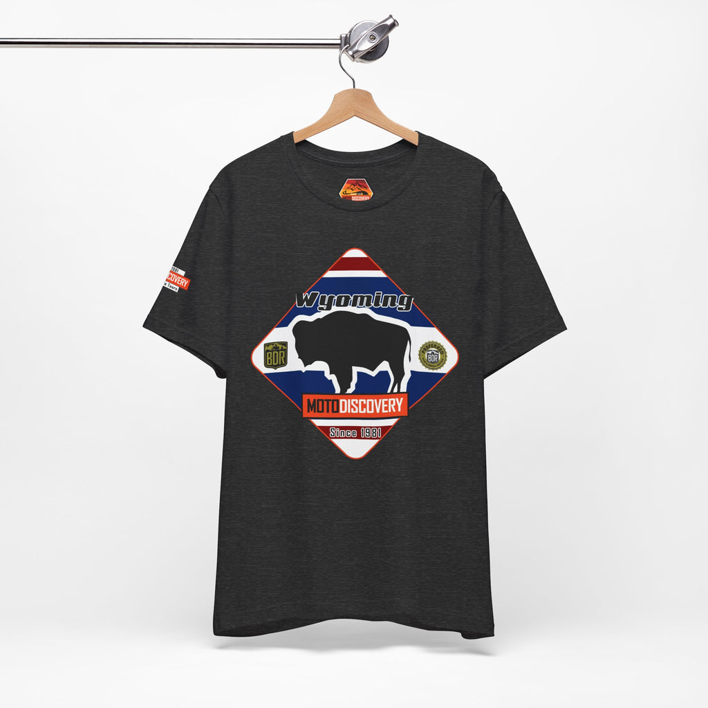 Wyoming BDR  Moto Discovery T‑Shirt — Cool Motorcycle Tee