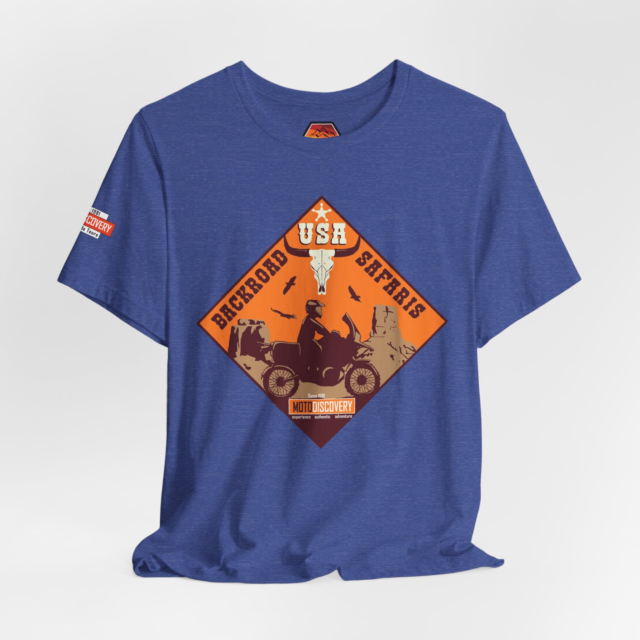 Backroad Safaris Tee — USA Off-Road Adventure Short Sleeve Shirt