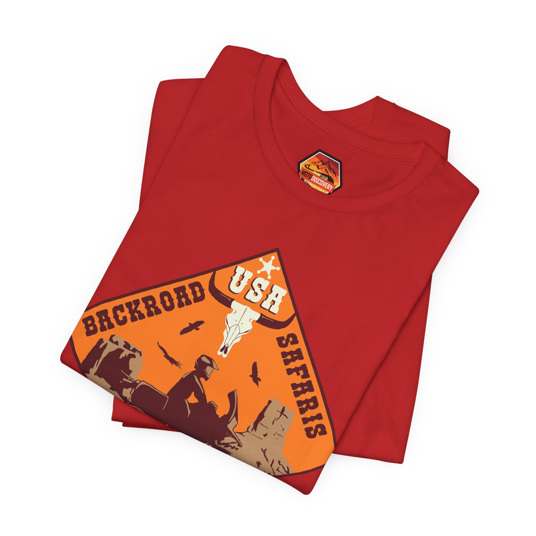 Backroad Safaris Tee — USA Off-Road Adventure Short Sleeve Shirt