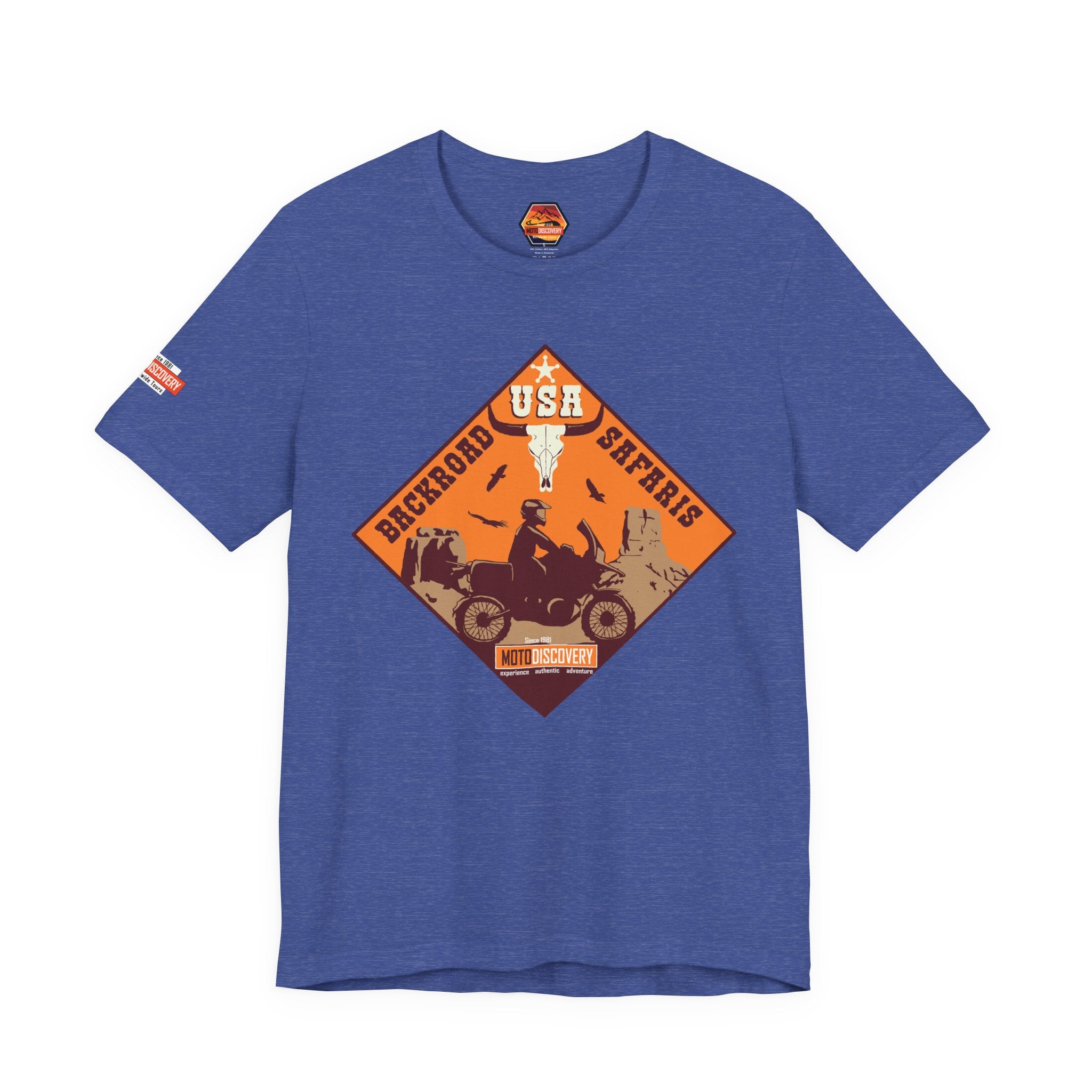 Backroad Safaris Tee — USA Off-Road Adventure Short Sleeve Shirt