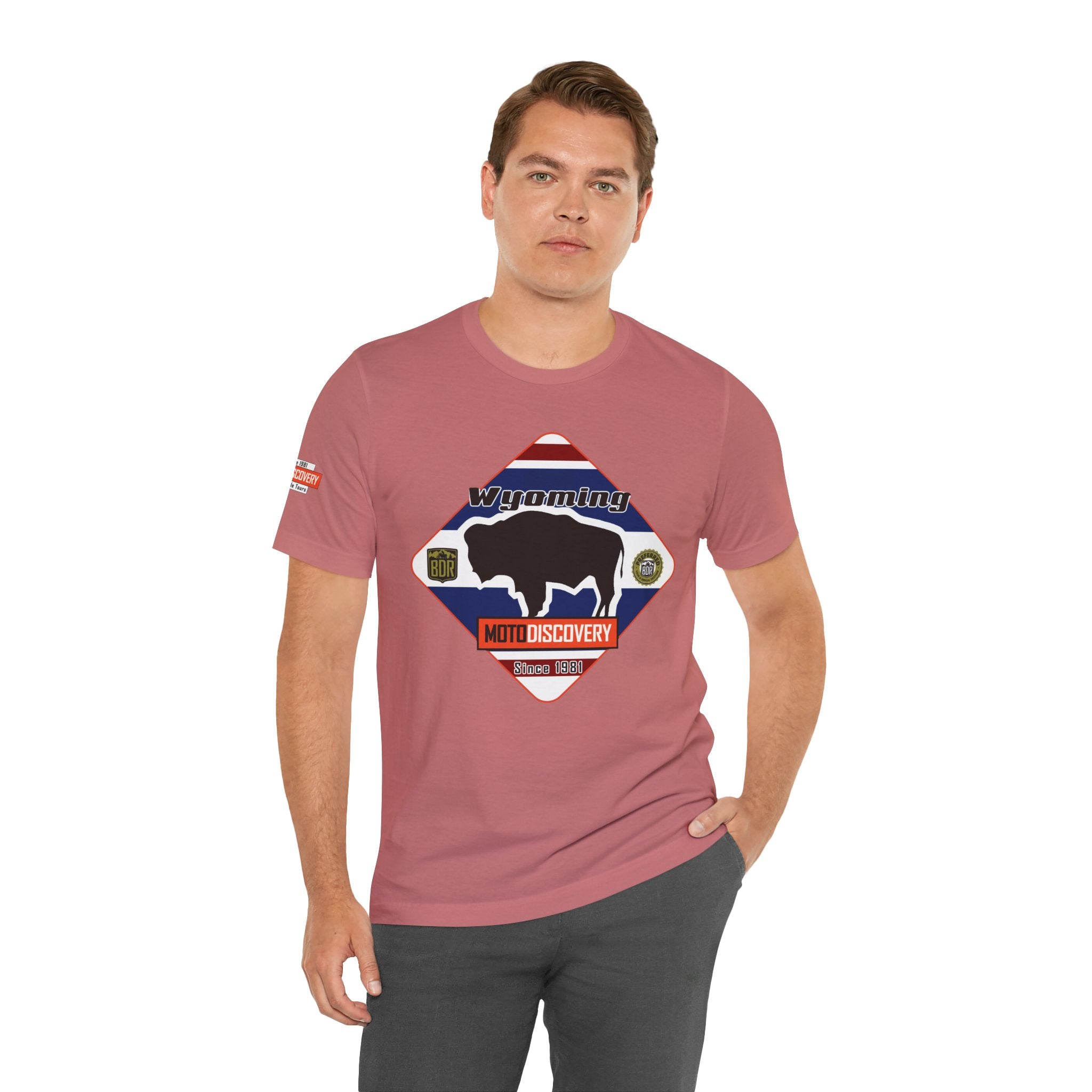 Wyoming BDR  Moto Discovery T‑Shirt — Cool Motorcycle Tee