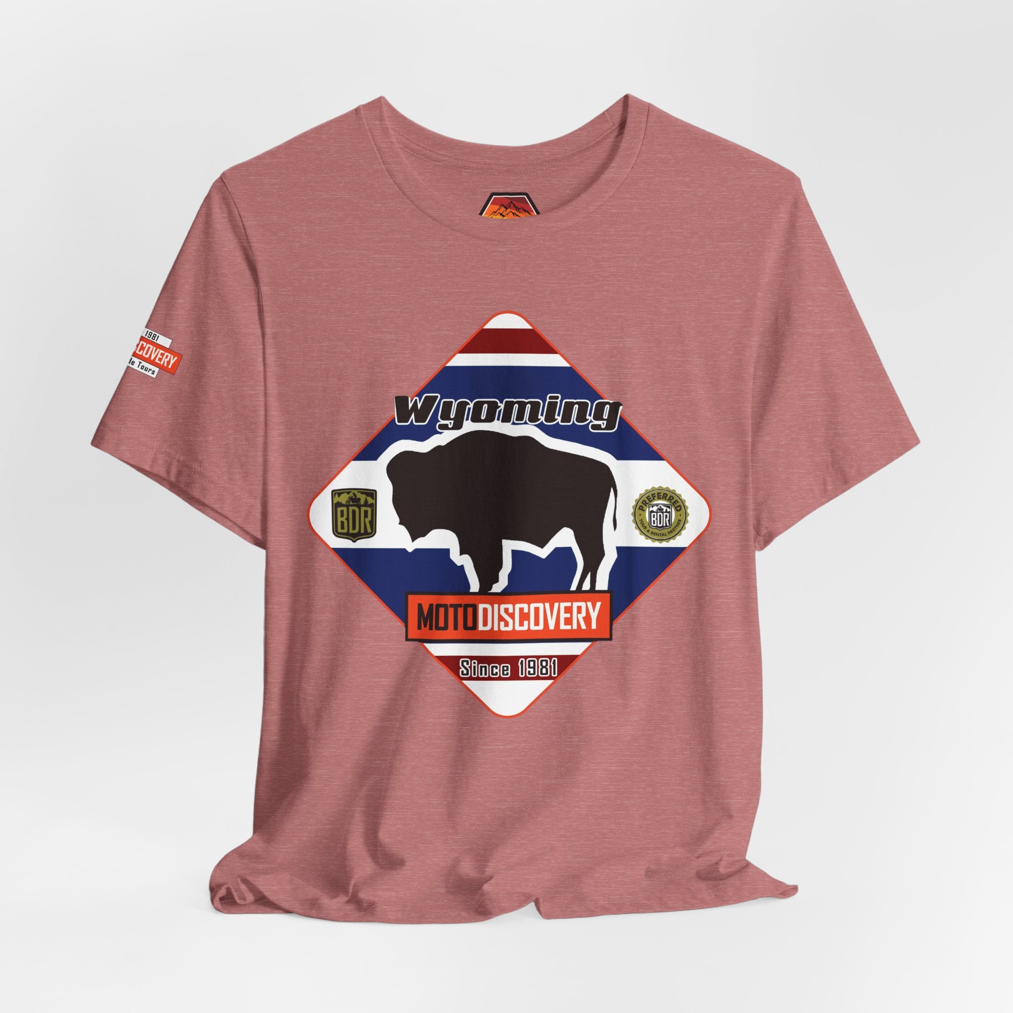 Wyoming BDR  Moto Discovery T‑Shirt — Cool Motorcycle Tee