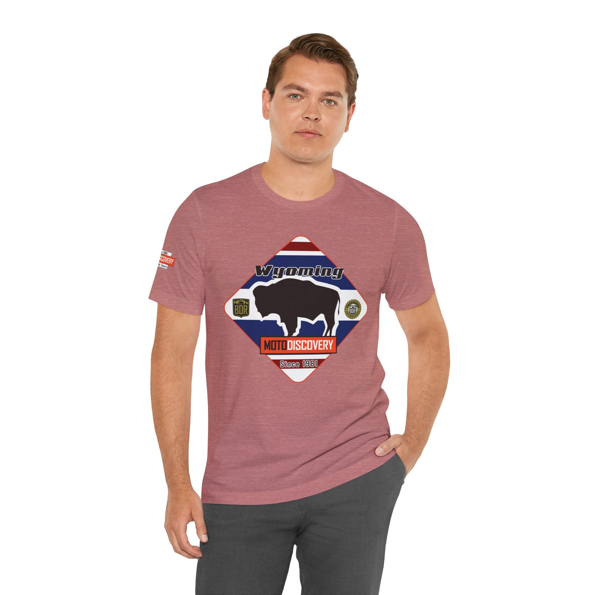 Wyoming BDR  Moto Discovery T‑Shirt — Cool Motorcycle Tee