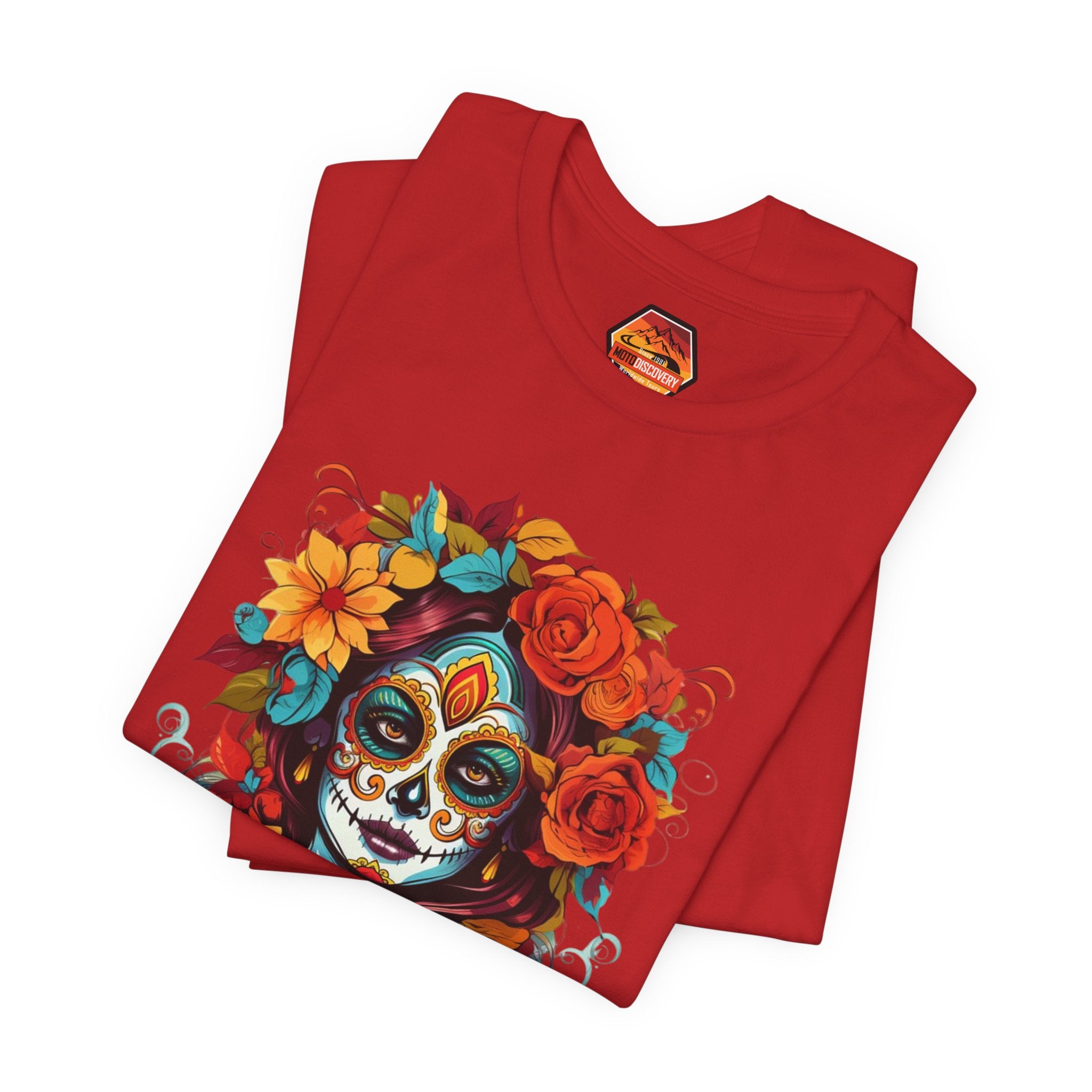 MotoDiscovery Day of the Dead Sugar Skull T-Shirt