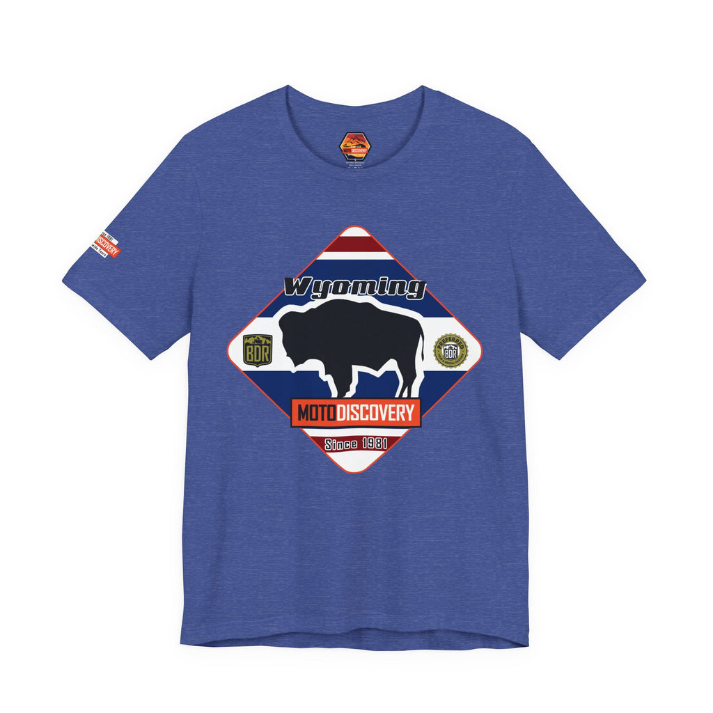 Wyoming BDR  Moto Discovery T‑Shirt — Cool Motorcycle Tee