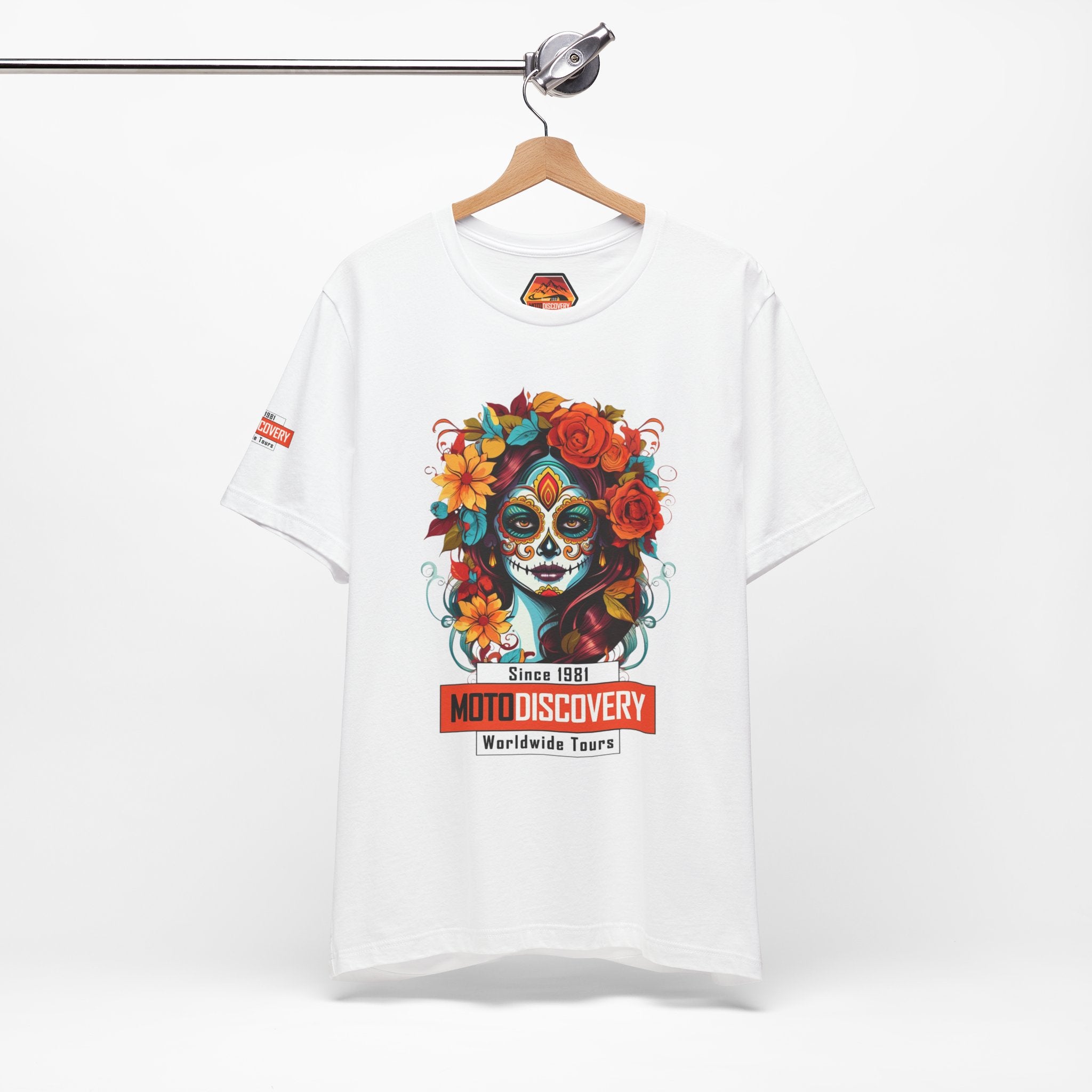 MotoDiscovery Day of the Dead Sugar Skull T-Shirt