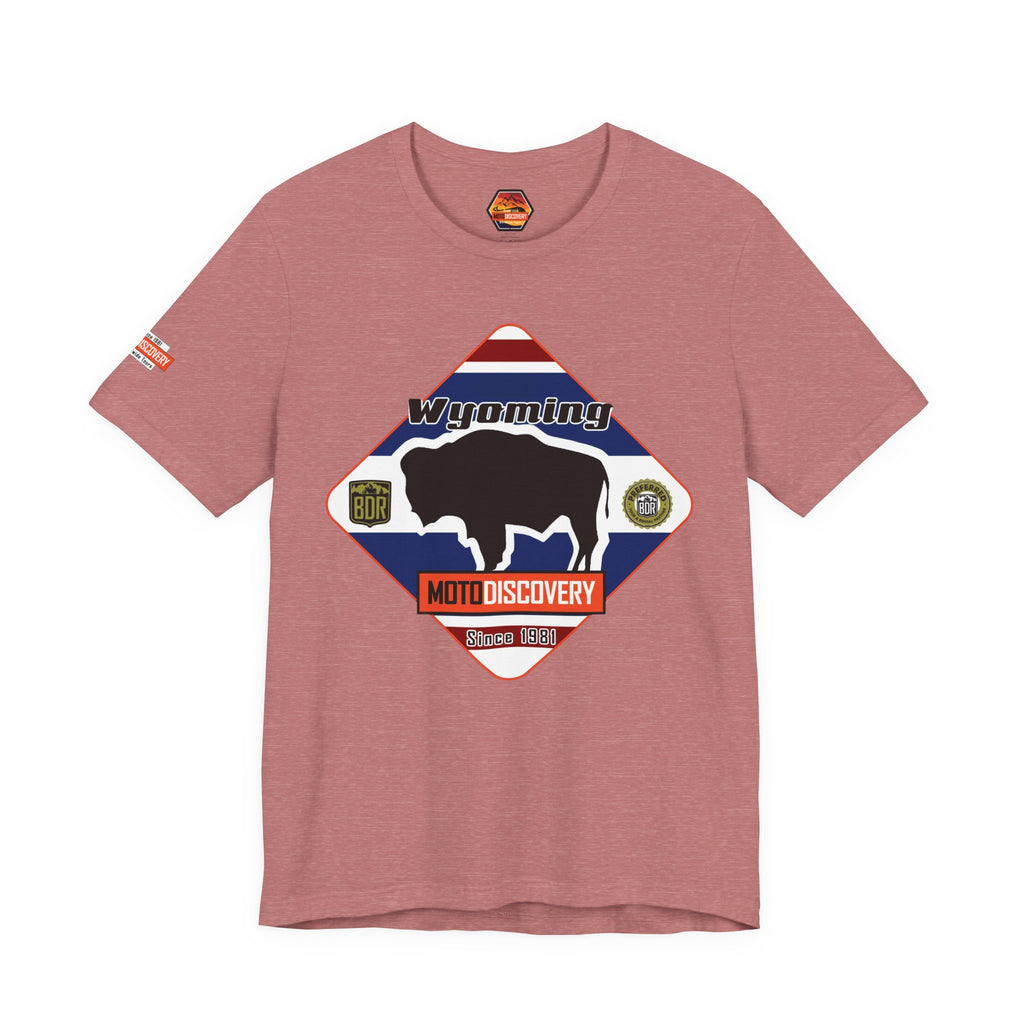 Wyoming BDR  Moto Discovery T‑Shirt — Cool Motorcycle Tee