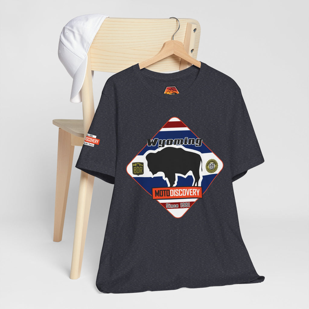 Wyoming BDR  Moto Discovery T‑Shirt — Cool Motorcycle Tee