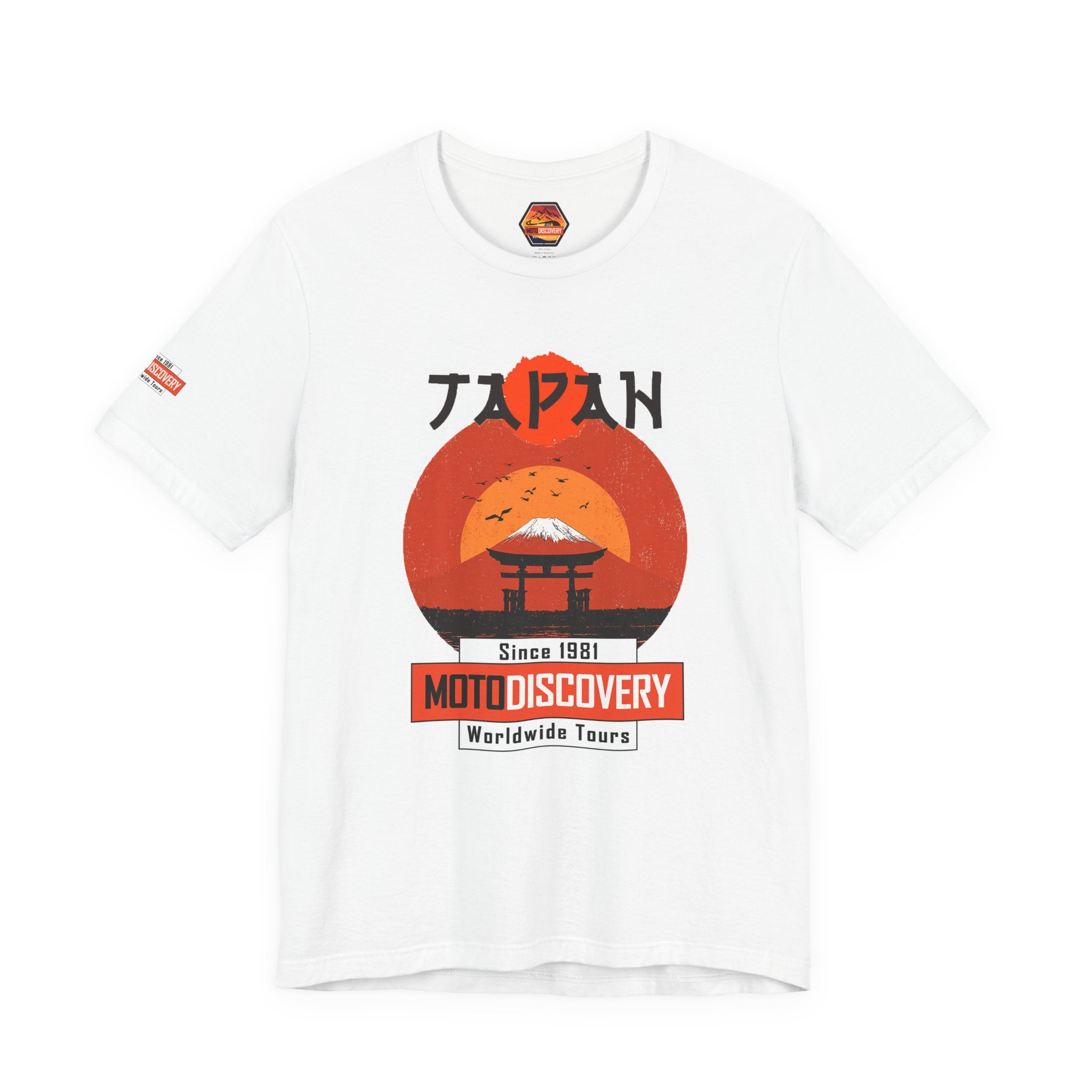 Japan Moto Discovery T-Shirt — 'MotoDiscovery' Worldwide Tours Tee