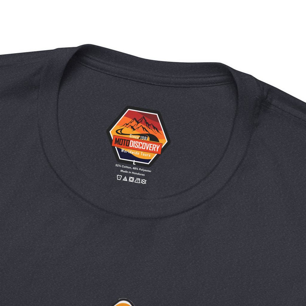 MotoDiscovery Patagonia Tour T-Shirt — 'Patagonia Elegante Tour' Motorcycle Rider Tee