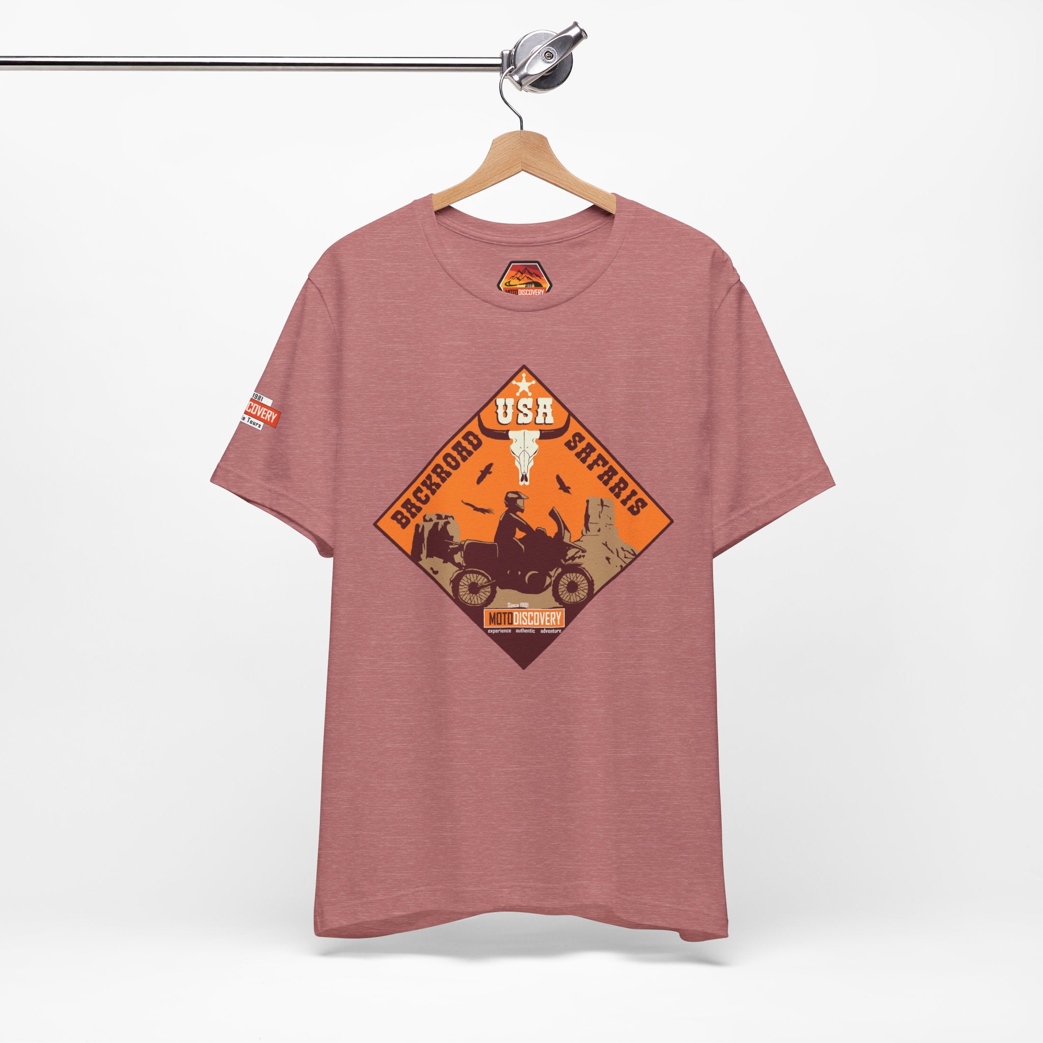 Backroad Safaris Tee — USA Off-Road Adventure Short Sleeve Shirt