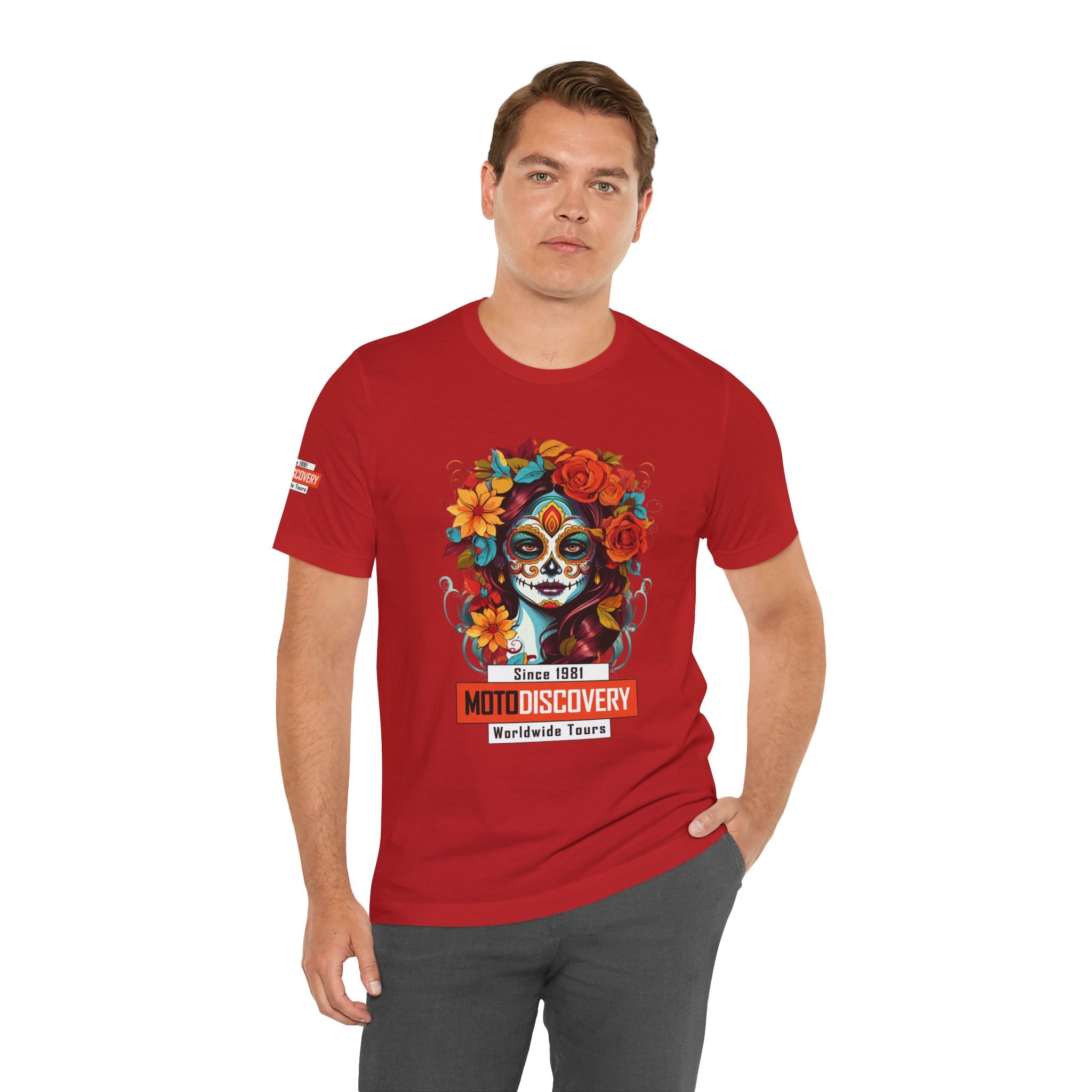 MotoDiscovery Day of the Dead Sugar Skull T-Shirt
