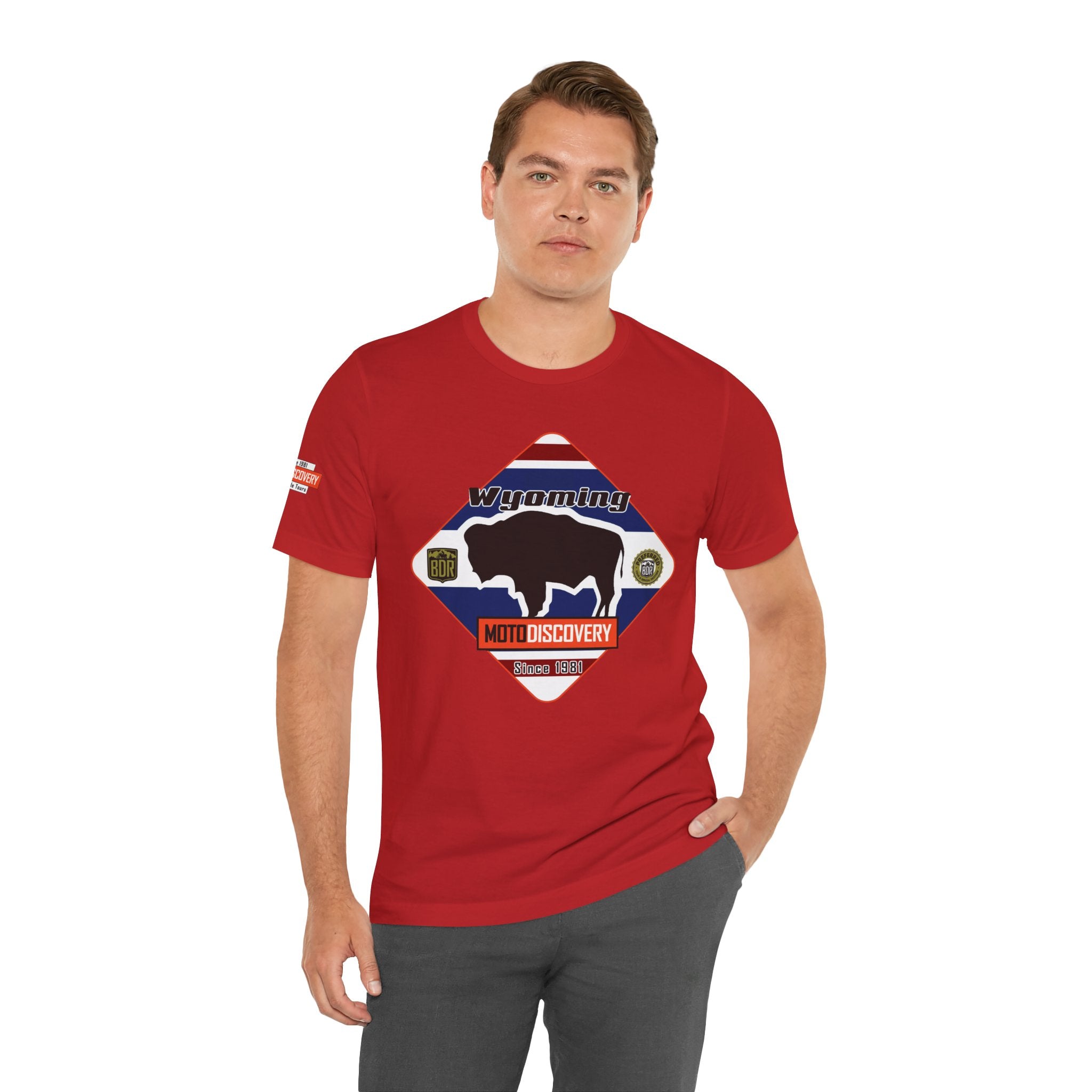 Wyoming BDR  Moto Discovery T‑Shirt — Cool Motorcycle Tee