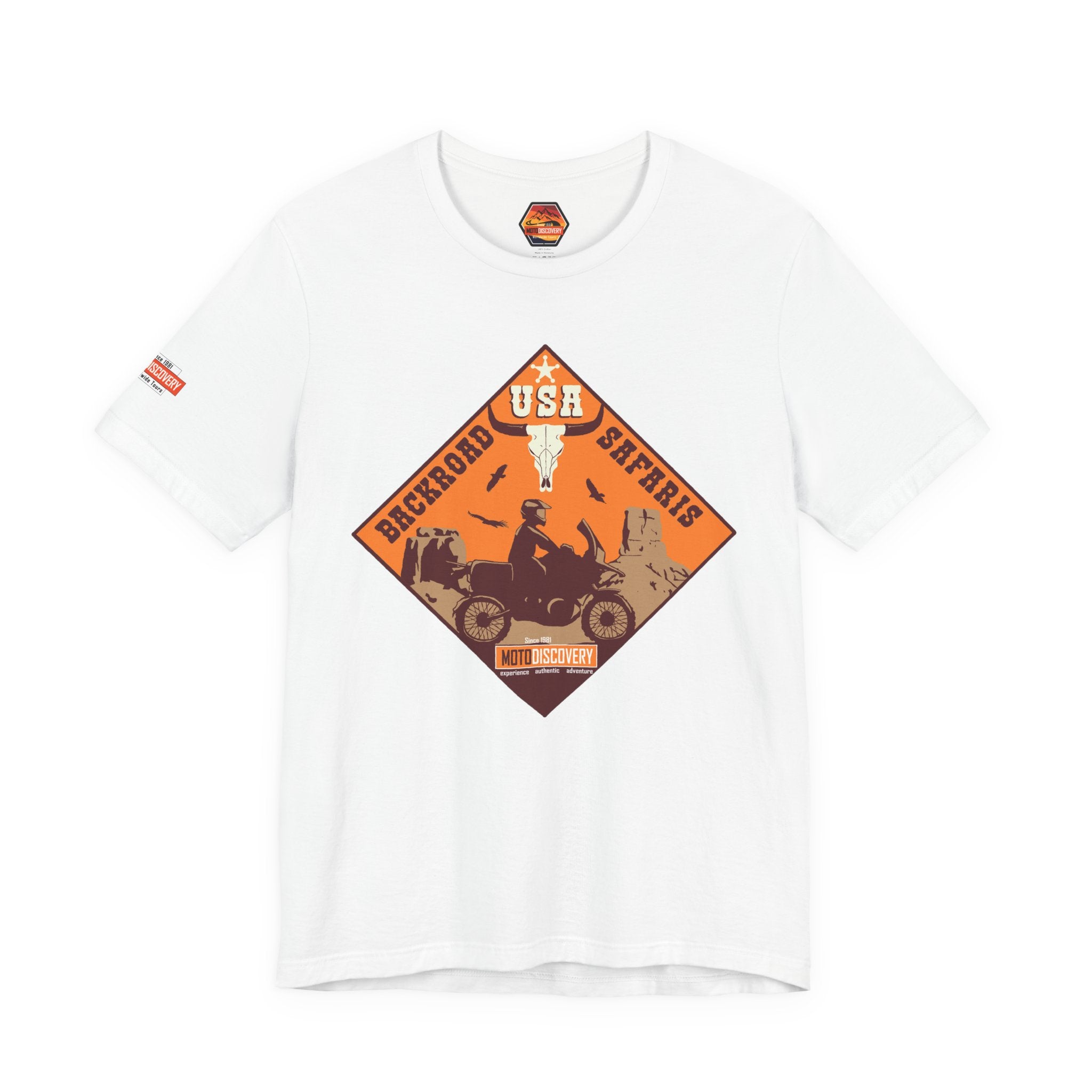 Backroad Safaris Tee — USA Off-Road Adventure Short Sleeve Shirt