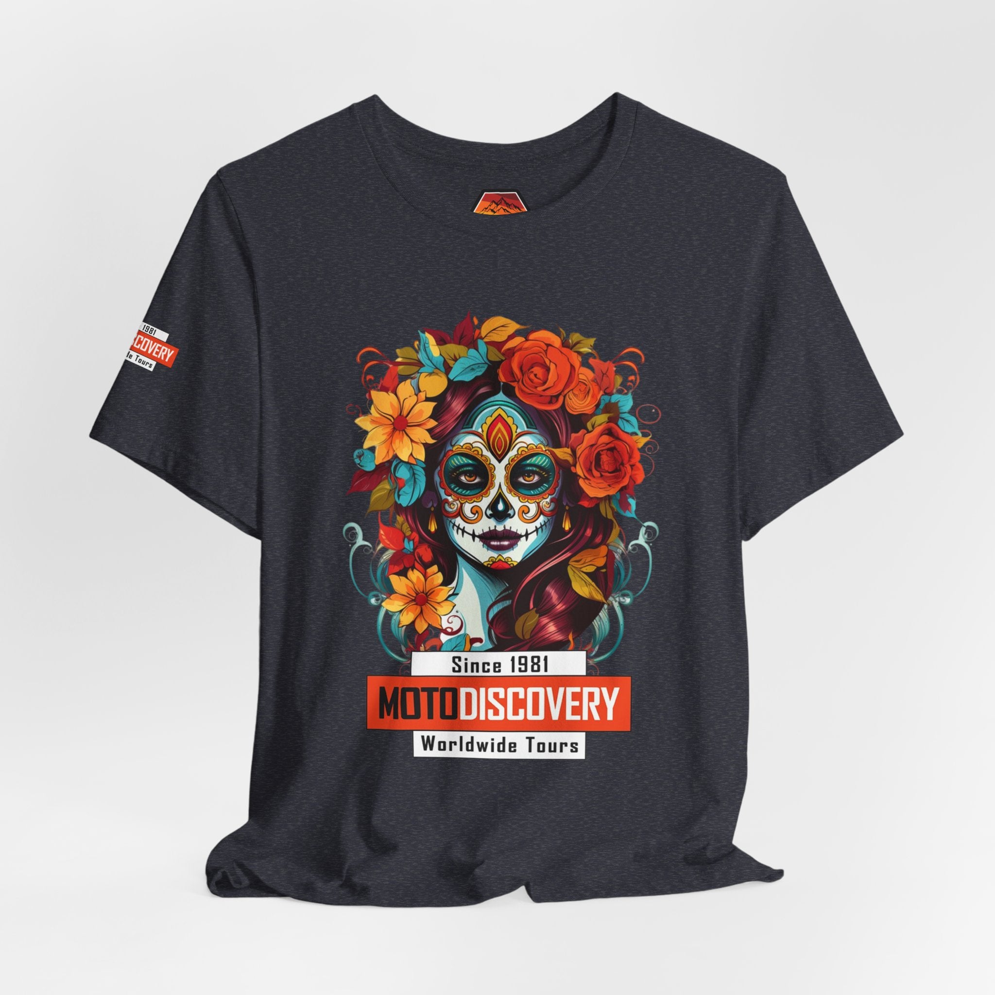 MotoDiscovery Day of the Dead Sugar Skull T-Shirt
