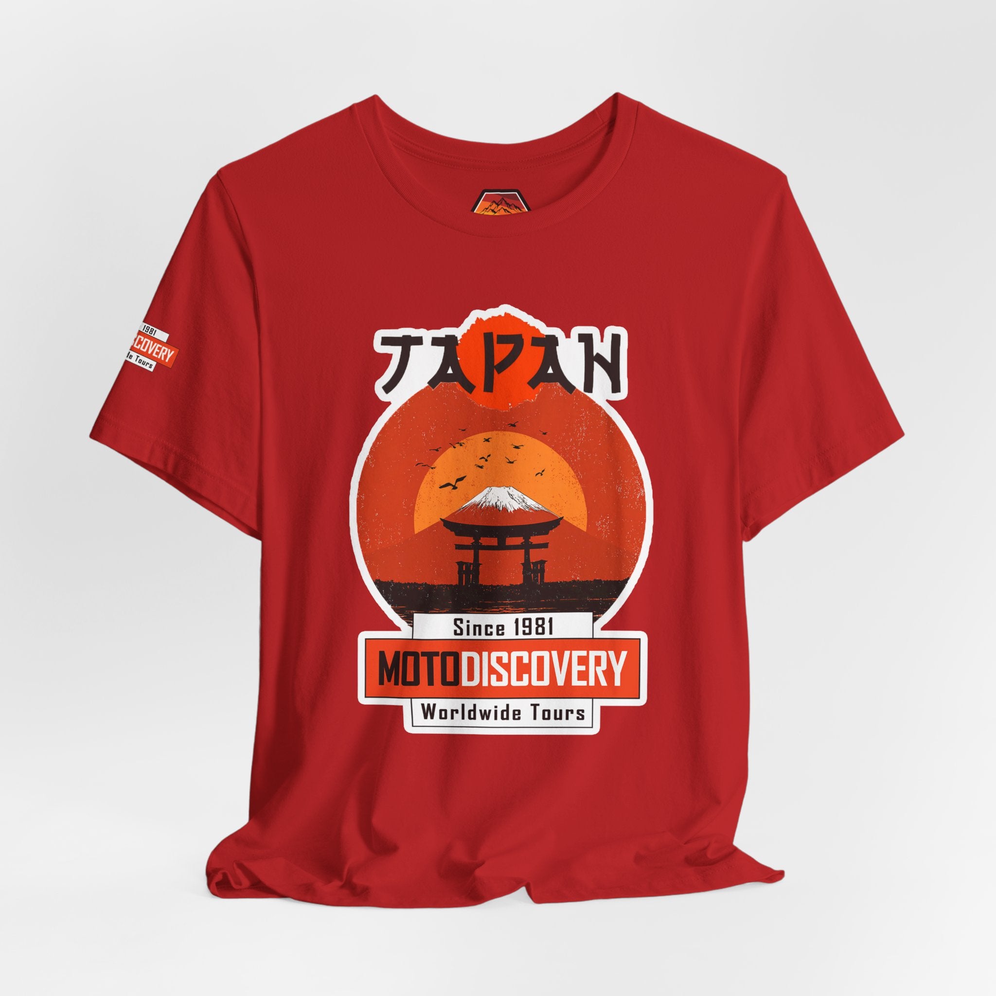 Japan Moto Discovery T-Shirt — 'MotoDiscovery' Worldwide Tours Tee