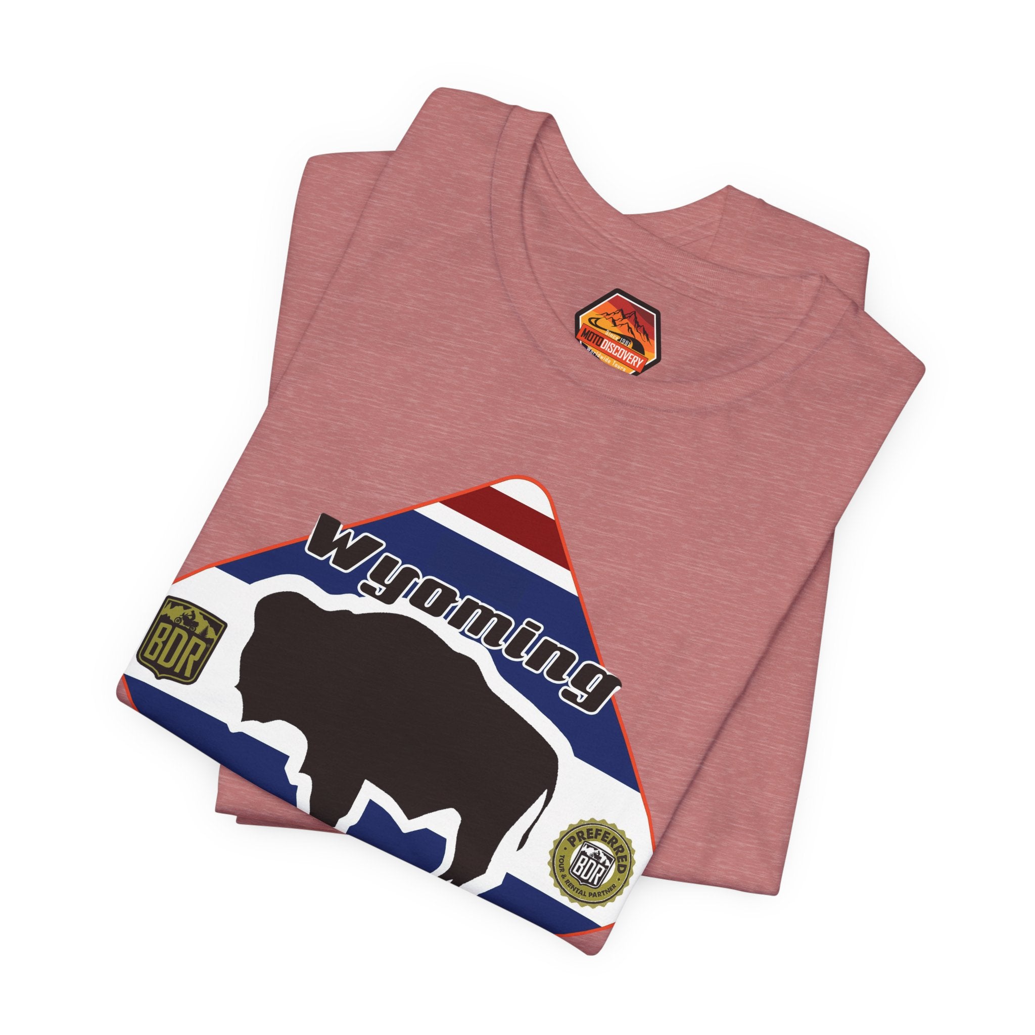 Wyoming BDR  Moto Discovery T‑Shirt — Cool Motorcycle Tee