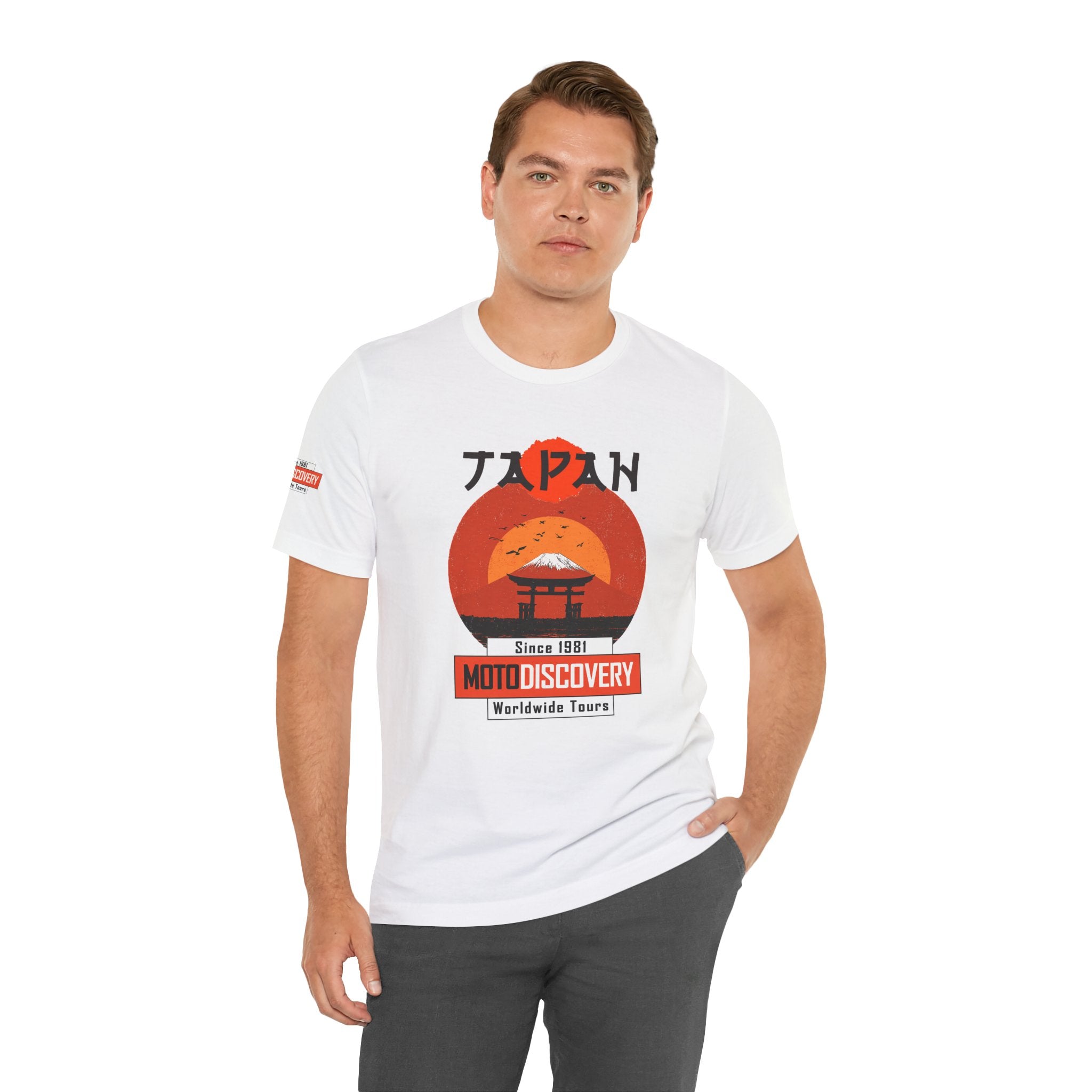 Japan Moto Discovery T-Shirt — 'MotoDiscovery' Worldwide Tours Tee
