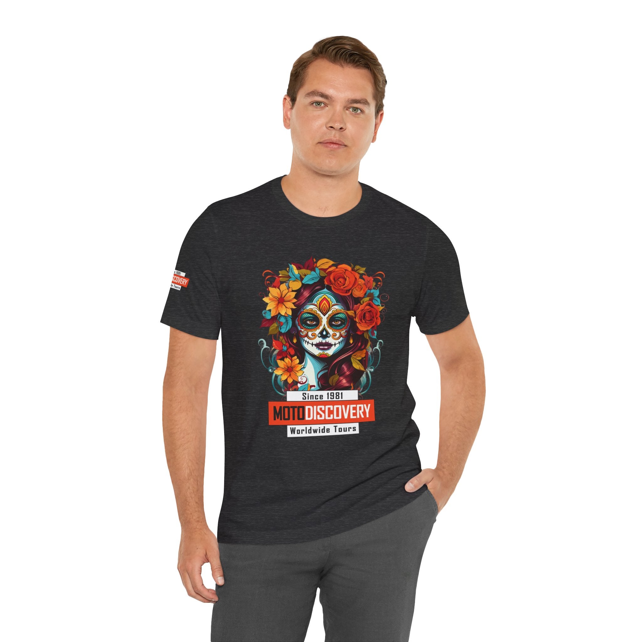 MotoDiscovery Day of the Dead Sugar Skull T-Shirt