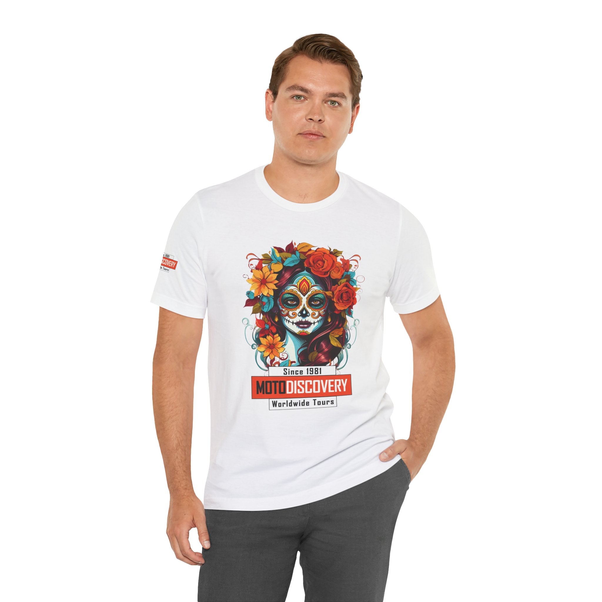 MotoDiscovery Day of the Dead Sugar Skull T-Shirt